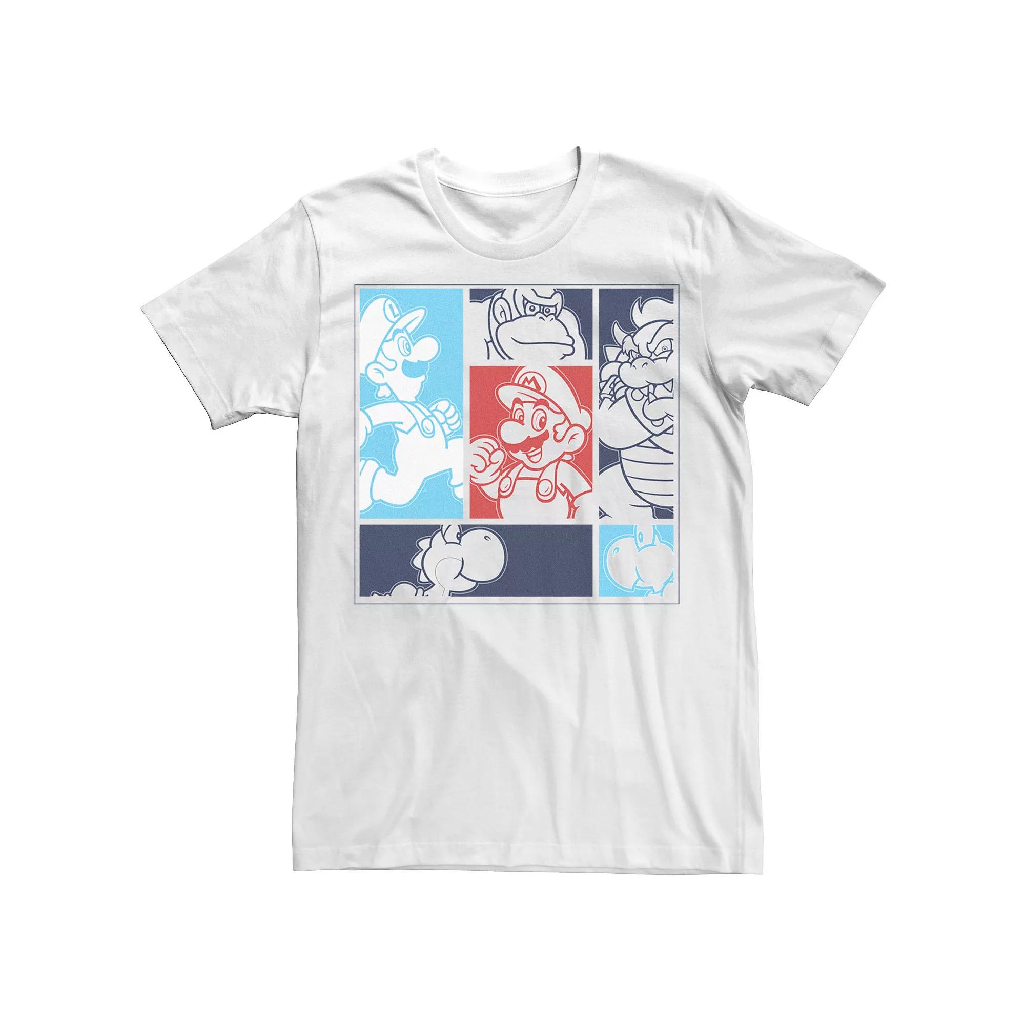 Men's Nintendo Super Mario Group Shot Graphic Tee,  Product Image