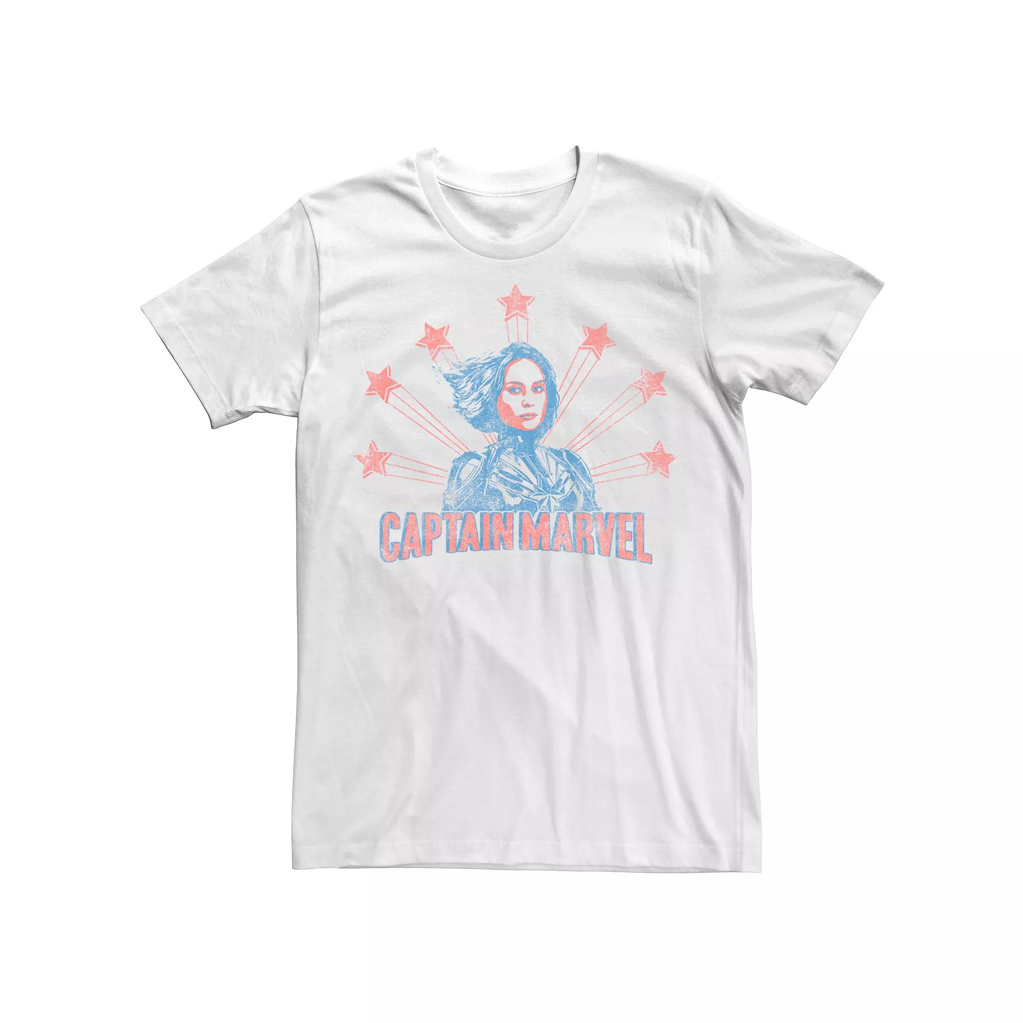 Men's Marvel Captain Marvel Retro Poster Tee,  Product Image