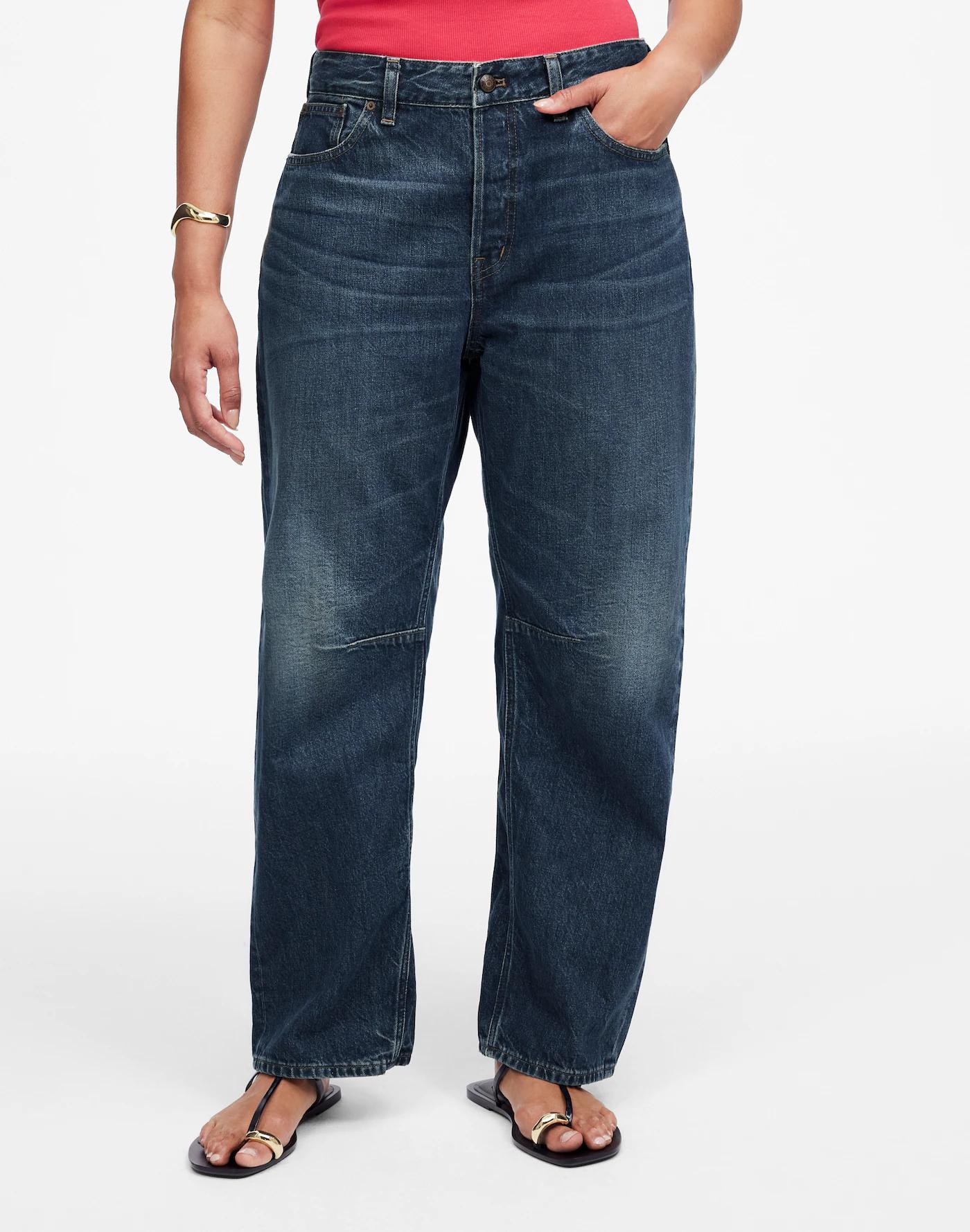 The Curvy Darted Barrel-Leg Jean Product Image