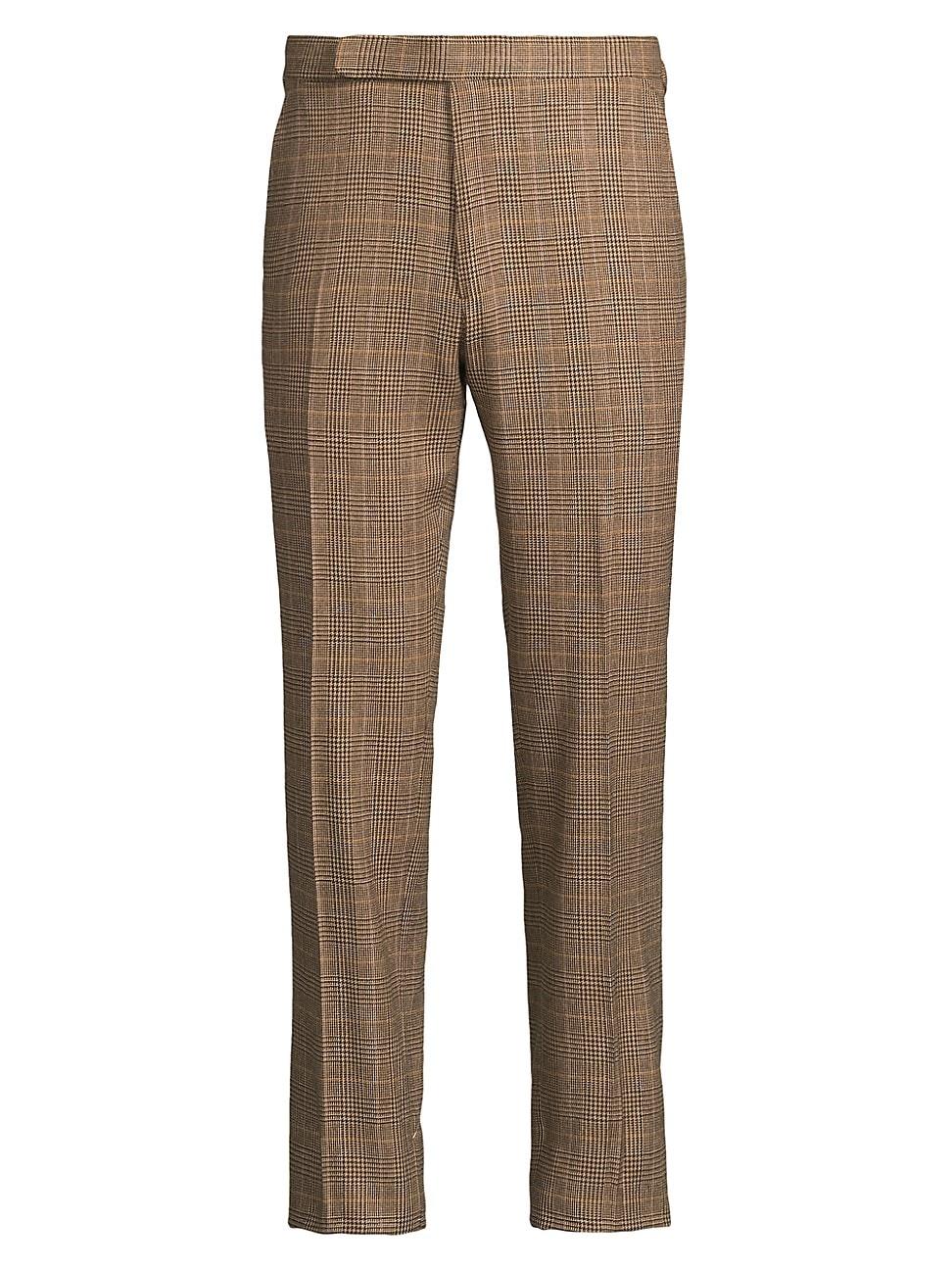 Mens Gregory Handmade Glen Plaid Suit Trousers Product Image