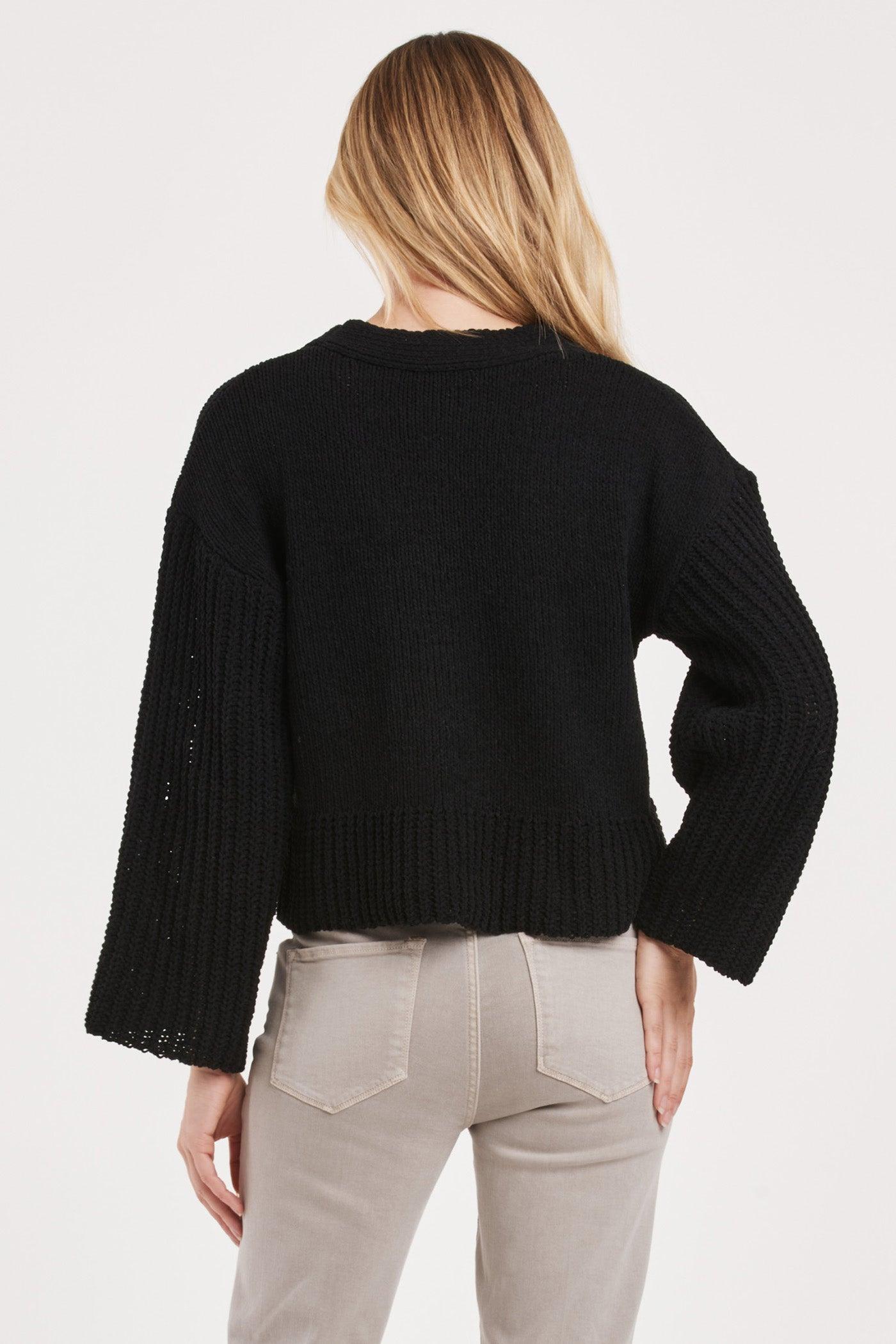 Samira Bell Sleeve Chunky Crop Cardigan Product Image