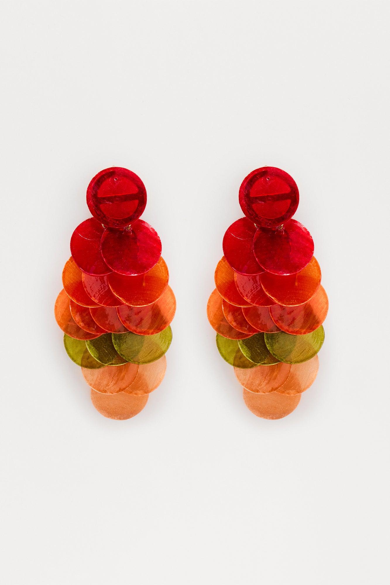 Sunlit Shimmer Payette Drop Earrings - Multi Color Product Image