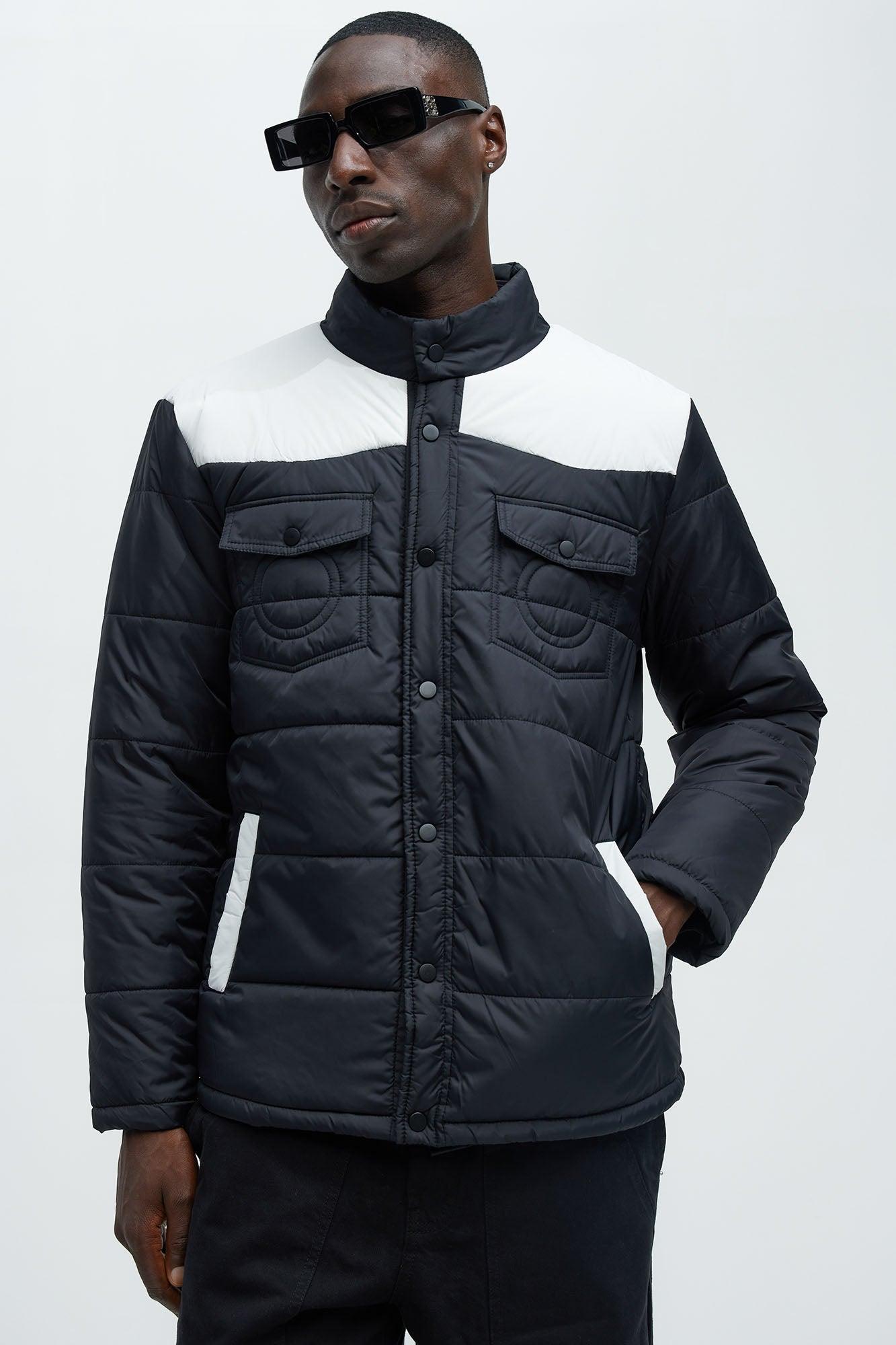 Trent Puffer Jacket - White Product Image