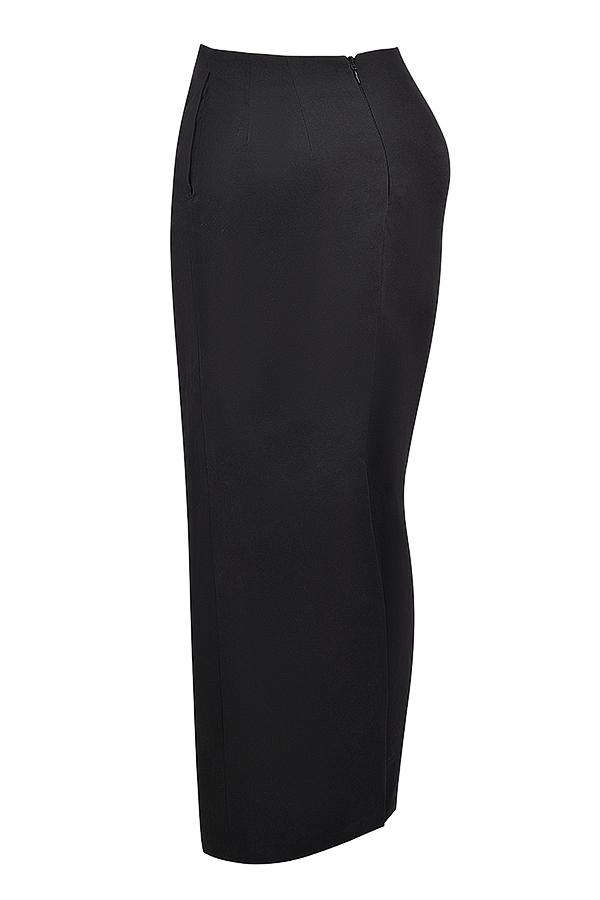Hart  black twill maxi skirt - sale Product Image