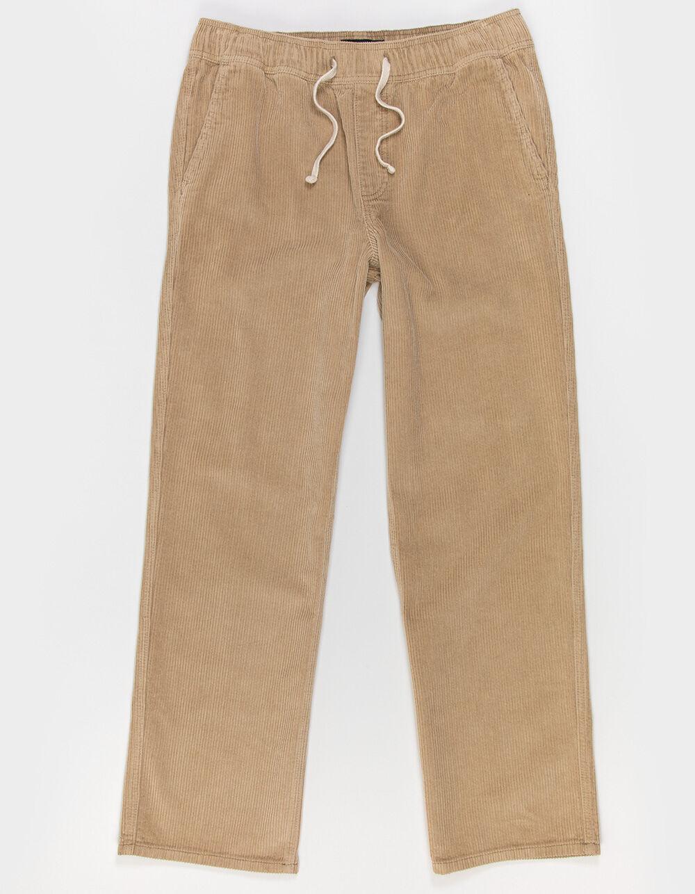 RSQ Mens Washed Straight Fit Corduroy Pants - HONEY Product Image