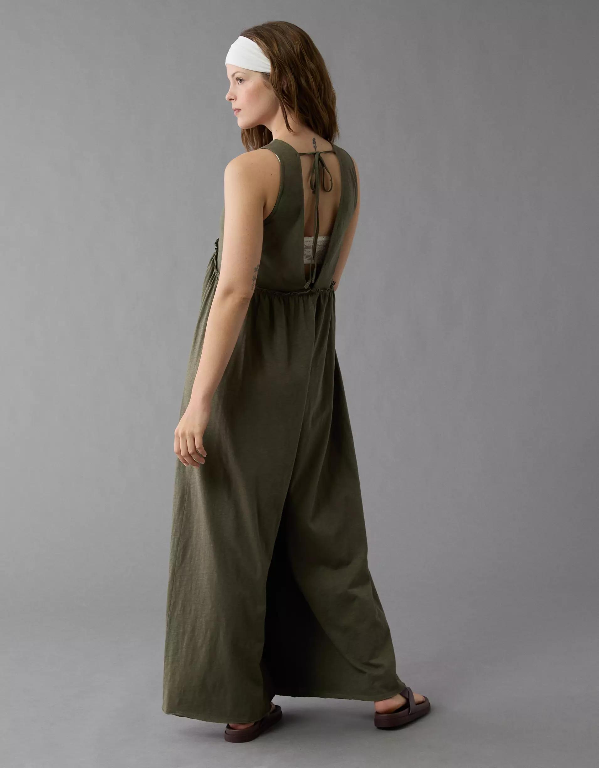 AE Sunchaser Knit V-Neck Jumpsuit Product Image