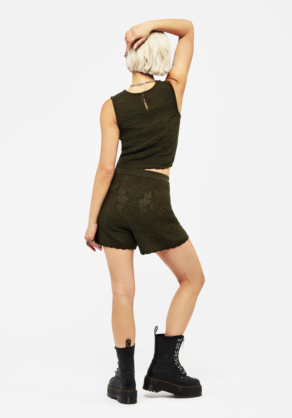 Tulip Jacquard Knit Shorts Product Image