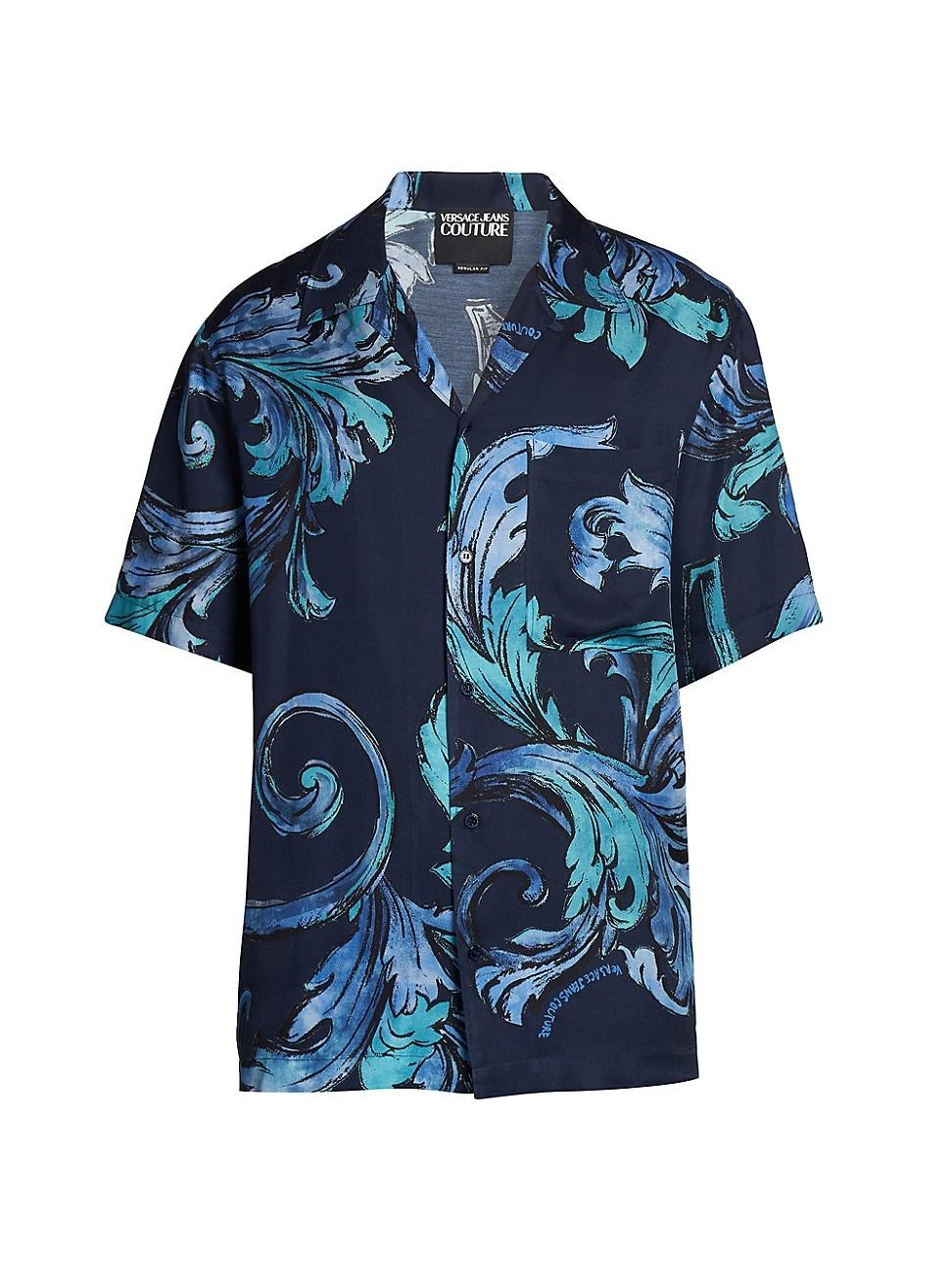 Mens Barocco Short-Sleeve Camp Shirt Product Image