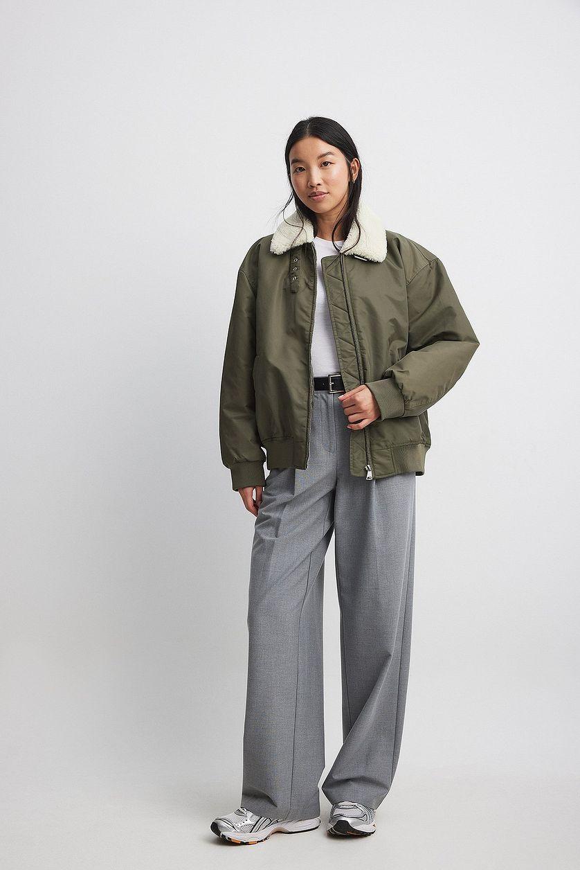 Oversized Bomber Jacket Product Image