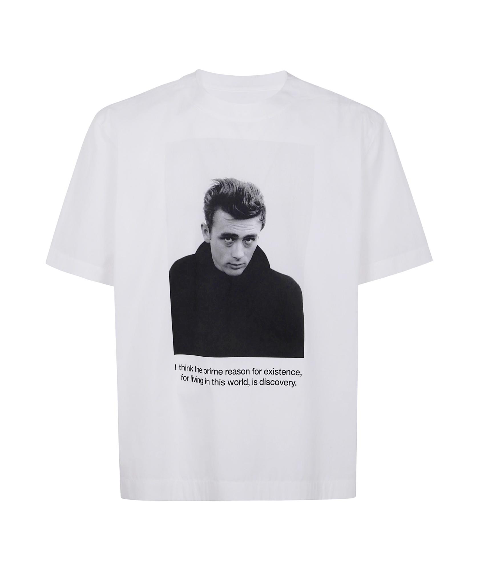 SACAI James Dean Cotton Popelin T-shirt Clothing In White Product Image
