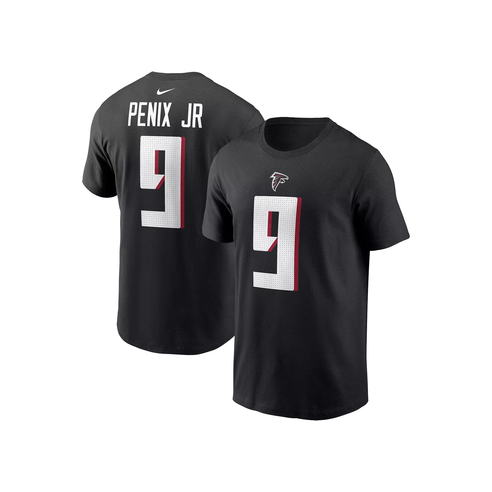 Men's Nike Michael Penix Jr. Black Atlanta Falcons 2024 NFL Draft First Round Pick Name & Number T-Shirt,  Product Image