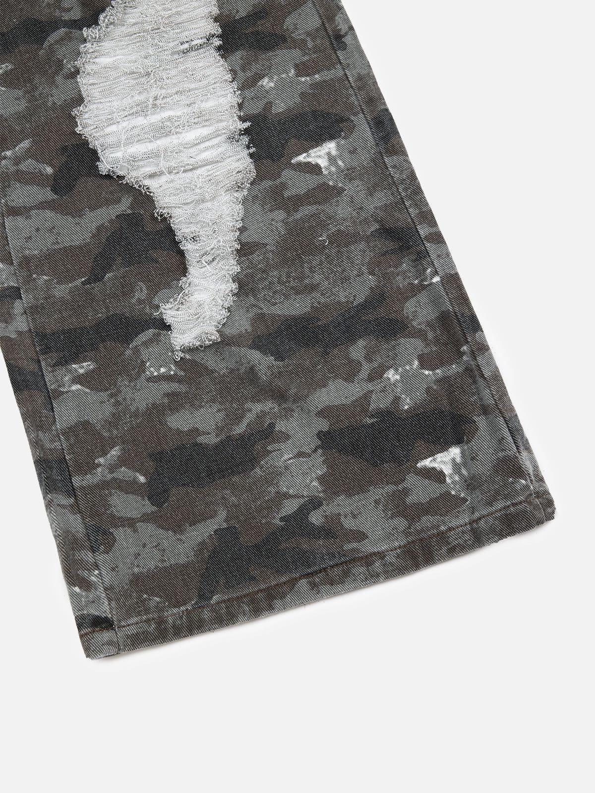 Aelfric Eden Camouflage Distressed Jeans Product Image