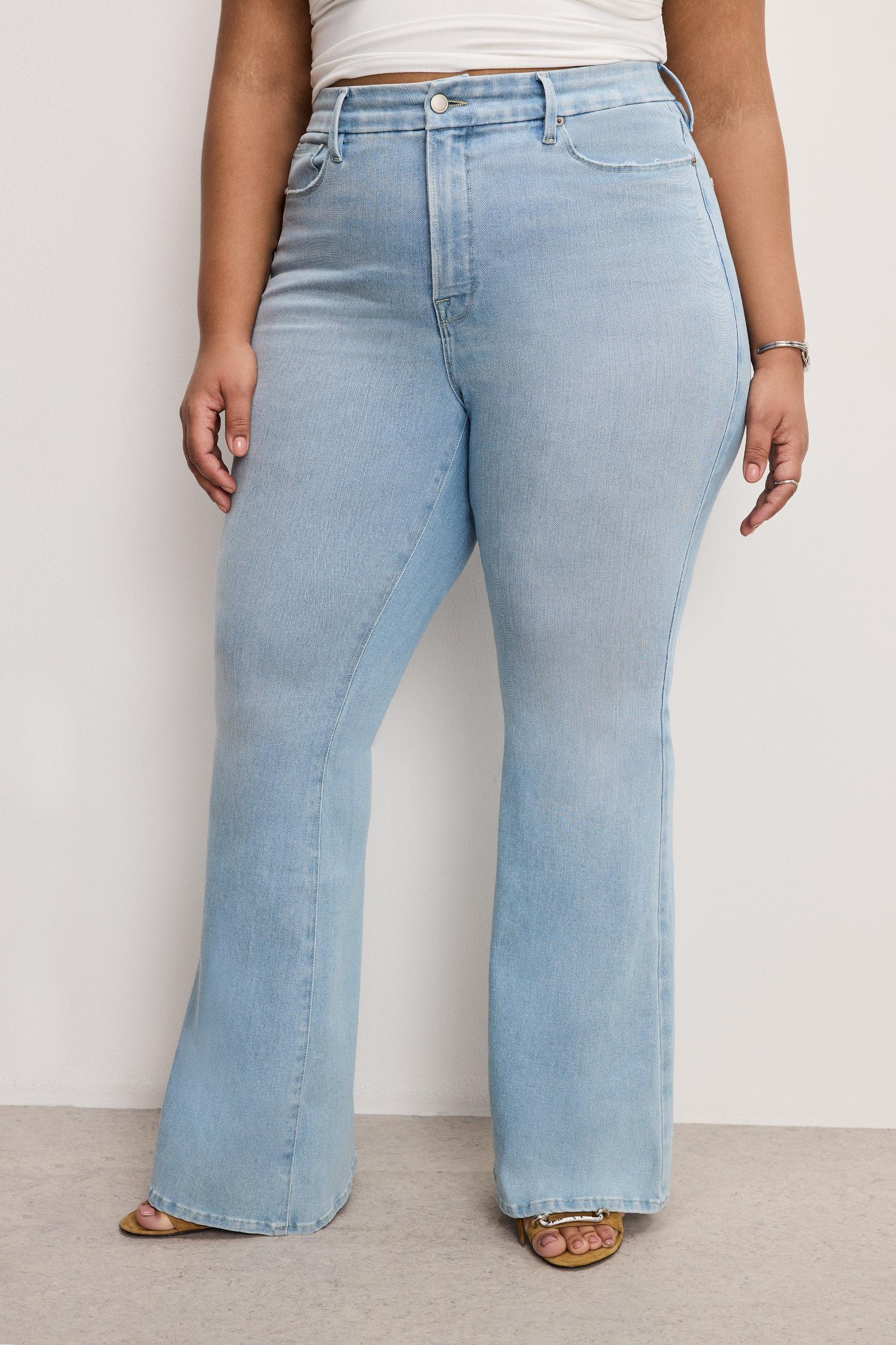 SOFT TECH GOOD LEGS FLARE JEANS | INDIGO841 Product Image