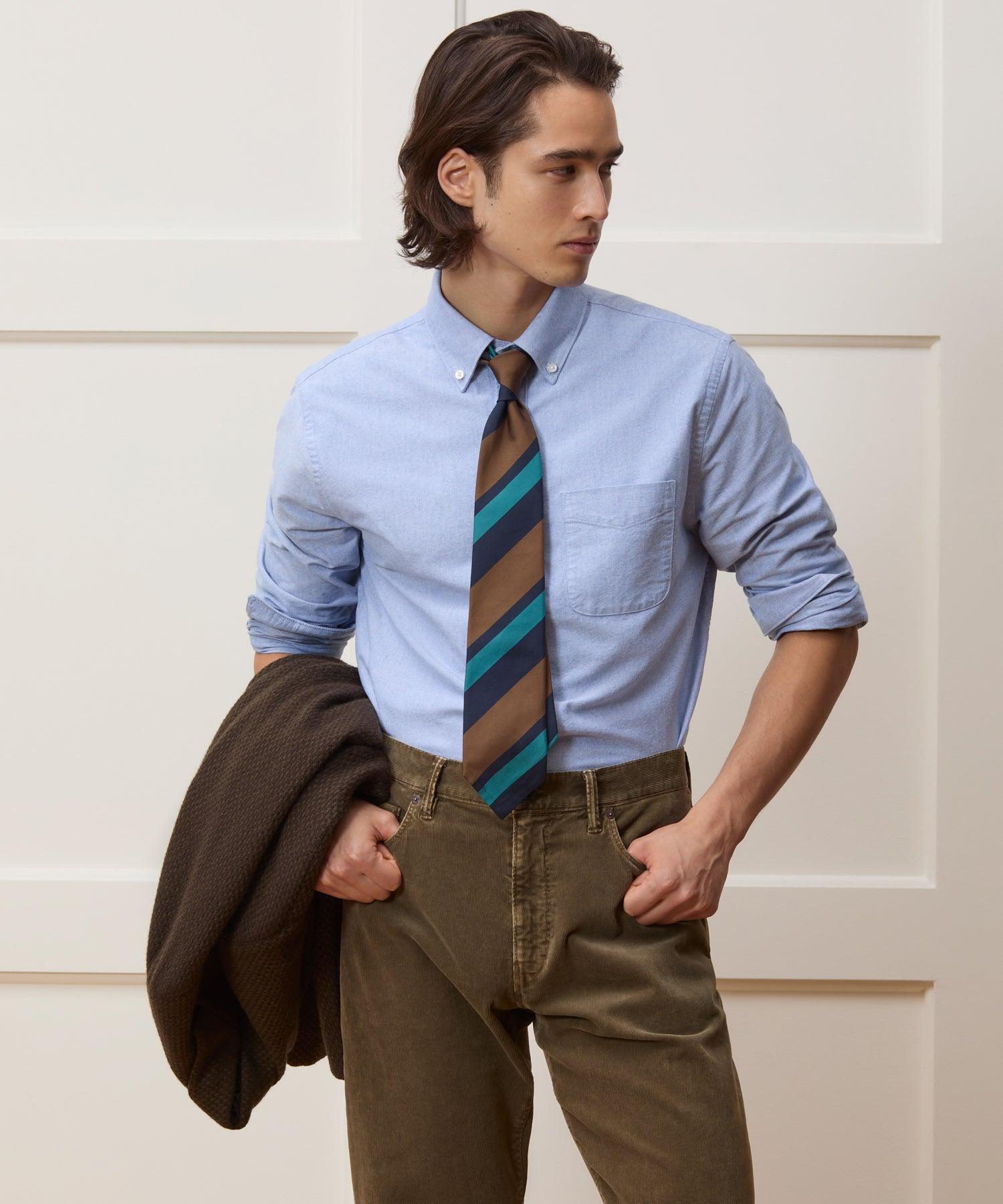 Japanese Selvedge Oxford Button-Down Collar Shirt Product Image