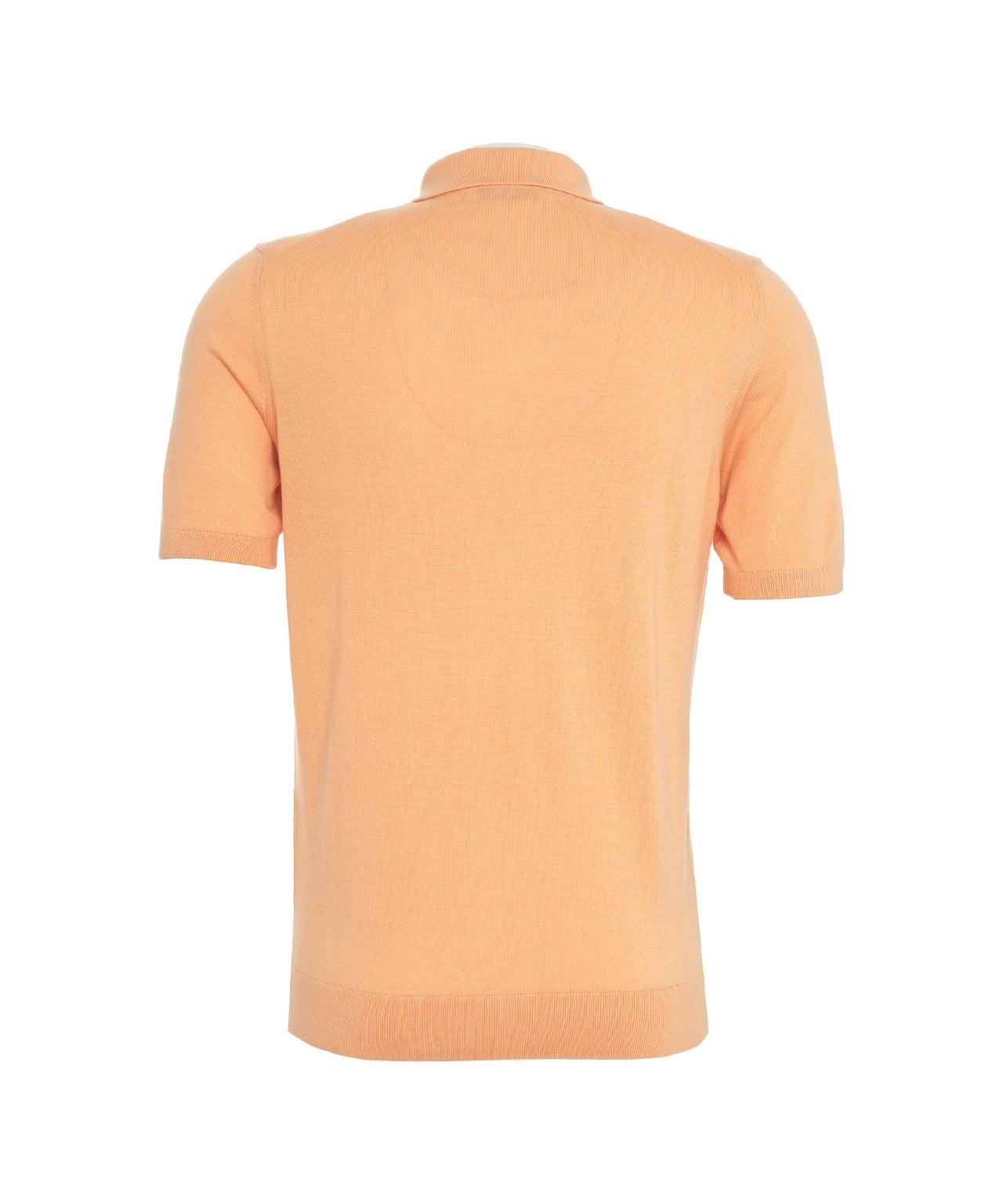 Silk blend polo shirt Product Image