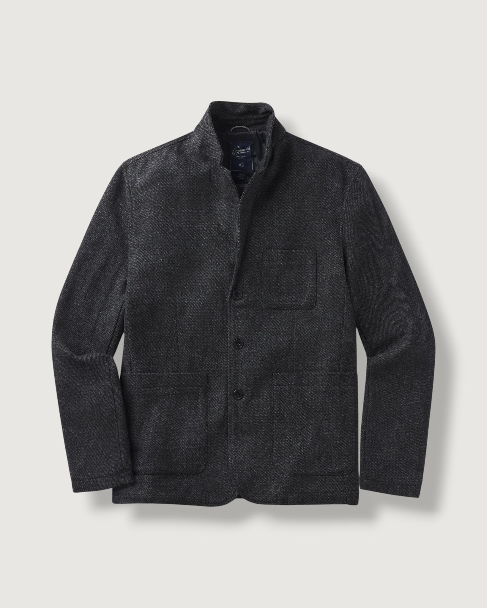 Hutton Wool Twill Sport Coat - Charcoal Product Image