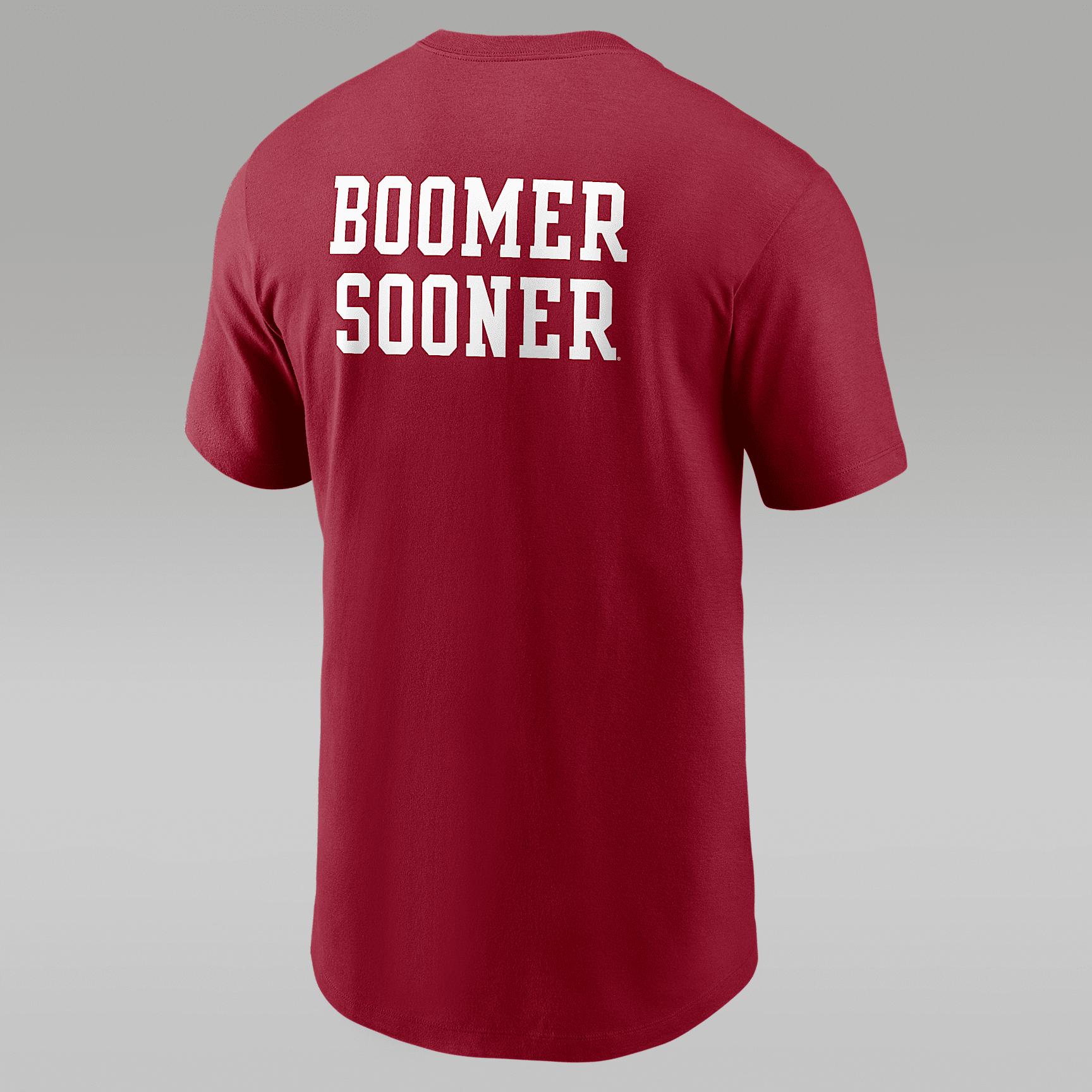 Oklahoma 2-Hit Stacked Nike Men's College T-Shirt Product Image