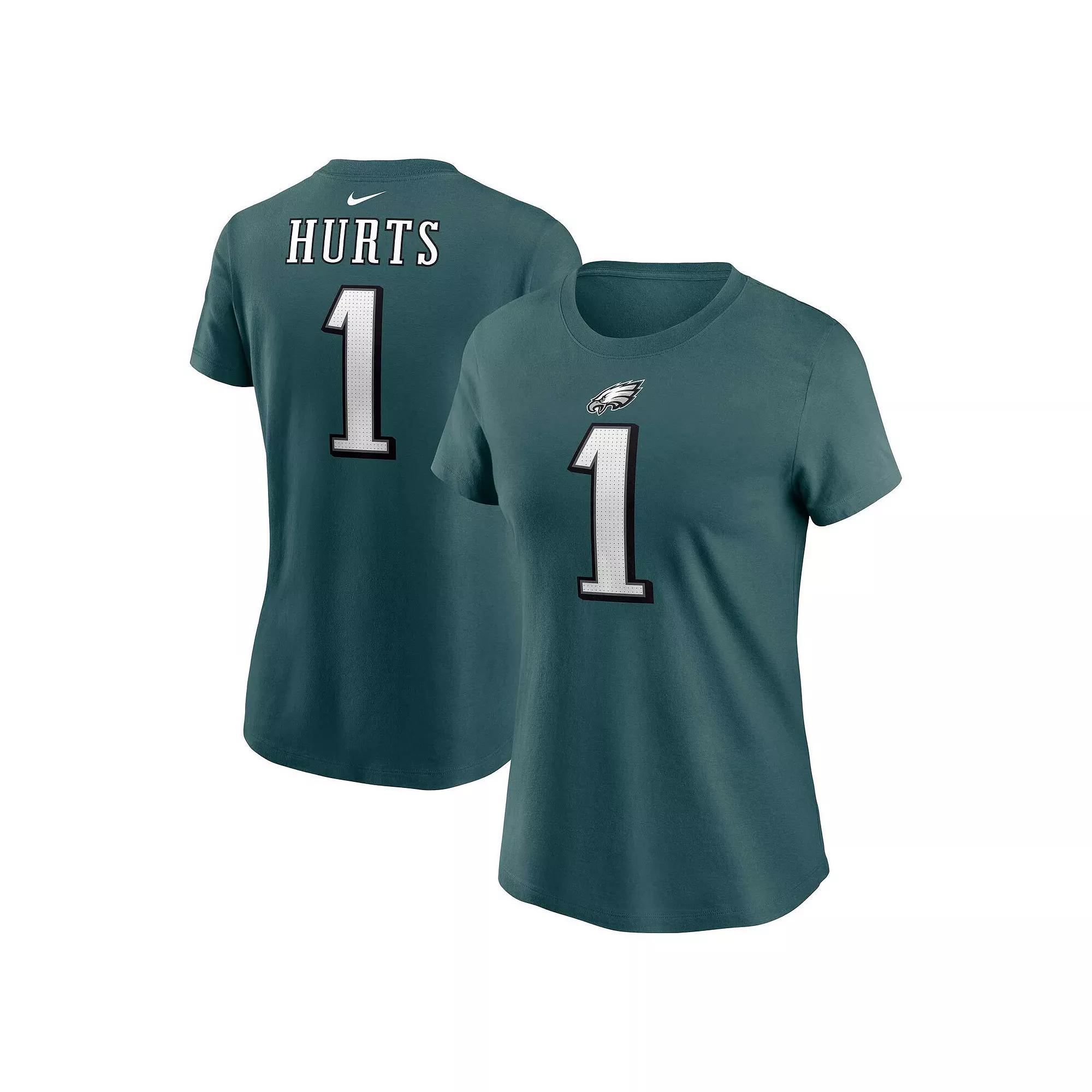 Women's Nike Jalen Hurts Midnight Green Philadelphia Eagles Player Name & Number T-Shirt,  Product Image