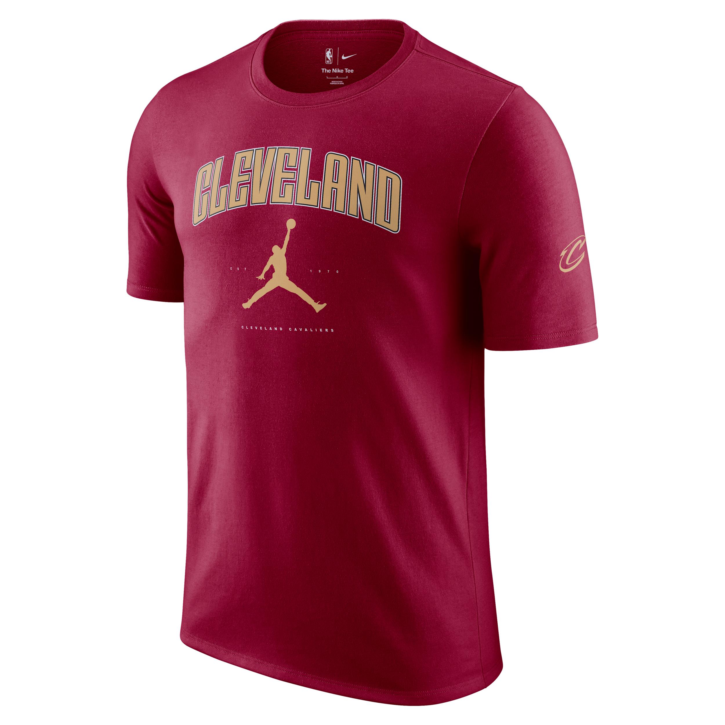 Nike Mens Cleveland Cavaliers Essential Jordan NBA T-Shirt | HQ1229-677 Product Image