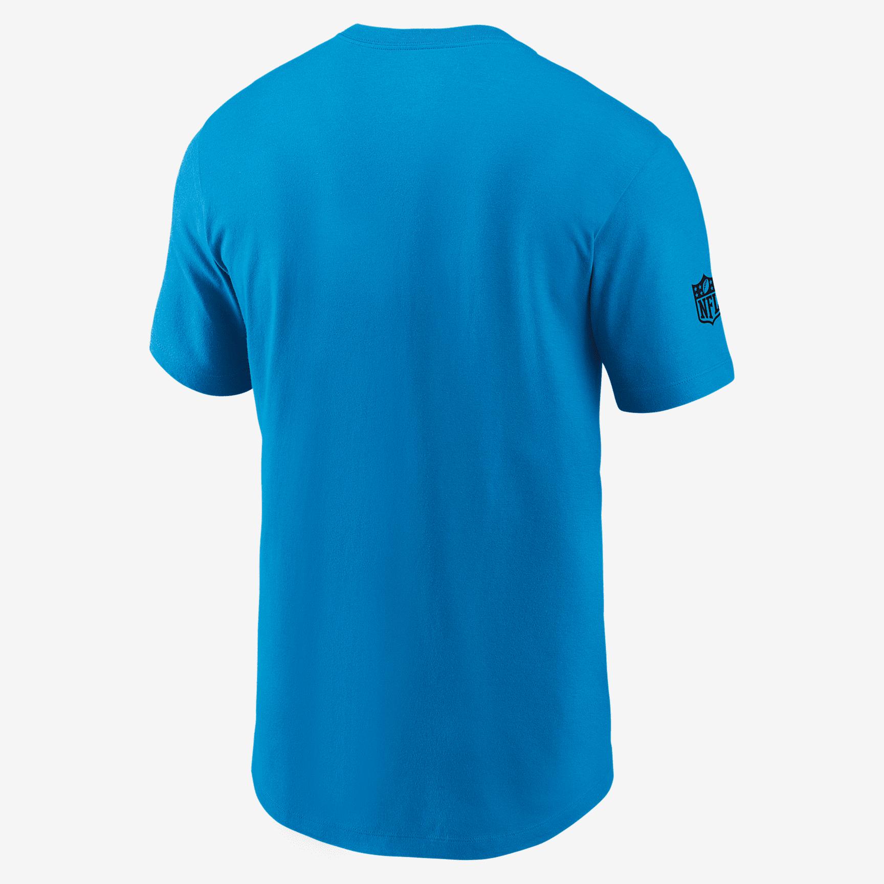Carolina Panthers Sideline Team Issue Nike Mens Dri-FIT NFL T-Shirt | 02ET44I9D-AR5 Product Image