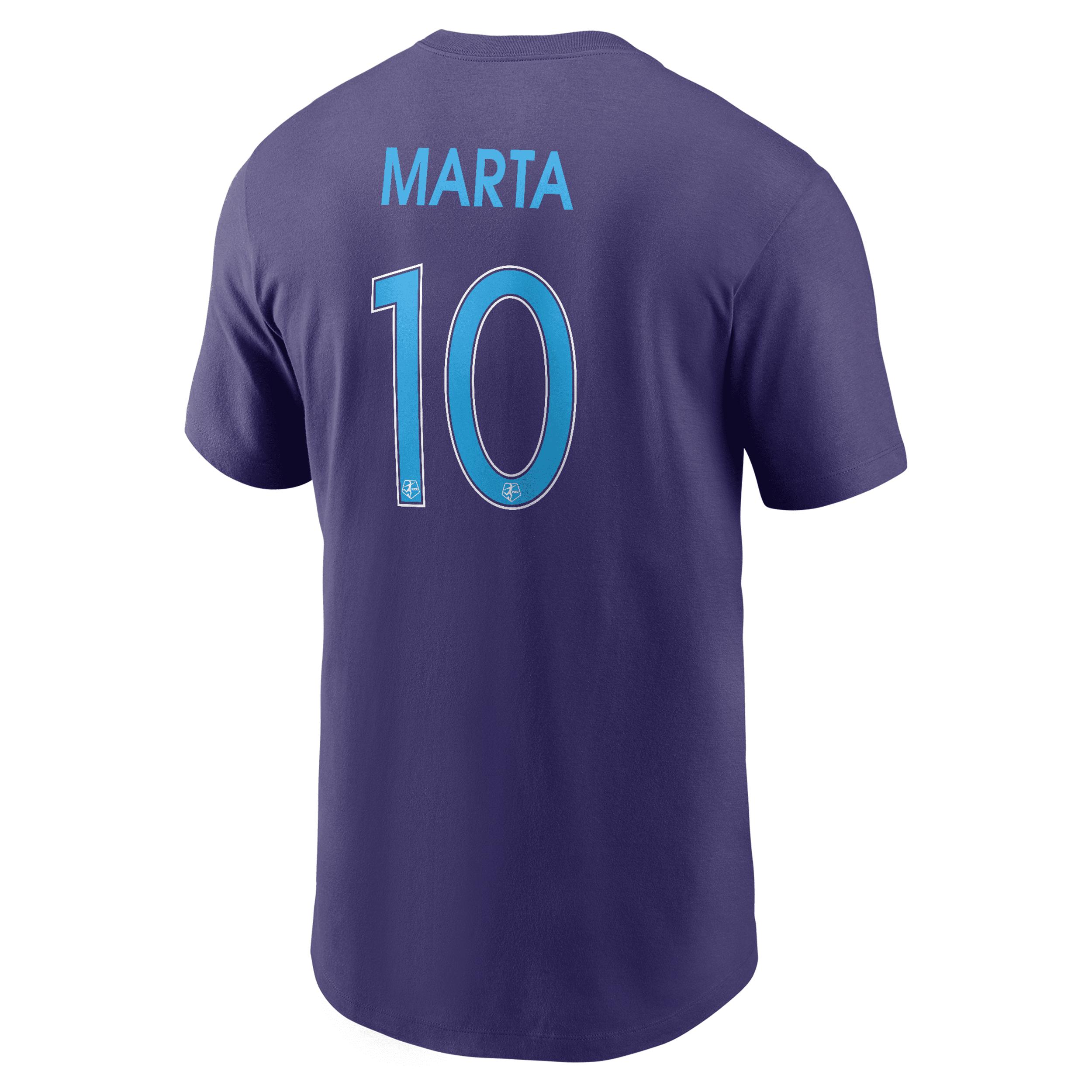 Marta Veira da Silvia Orlando Pride Nike Mens NWSL T-Shirt | M113327521-MAR Product Image
