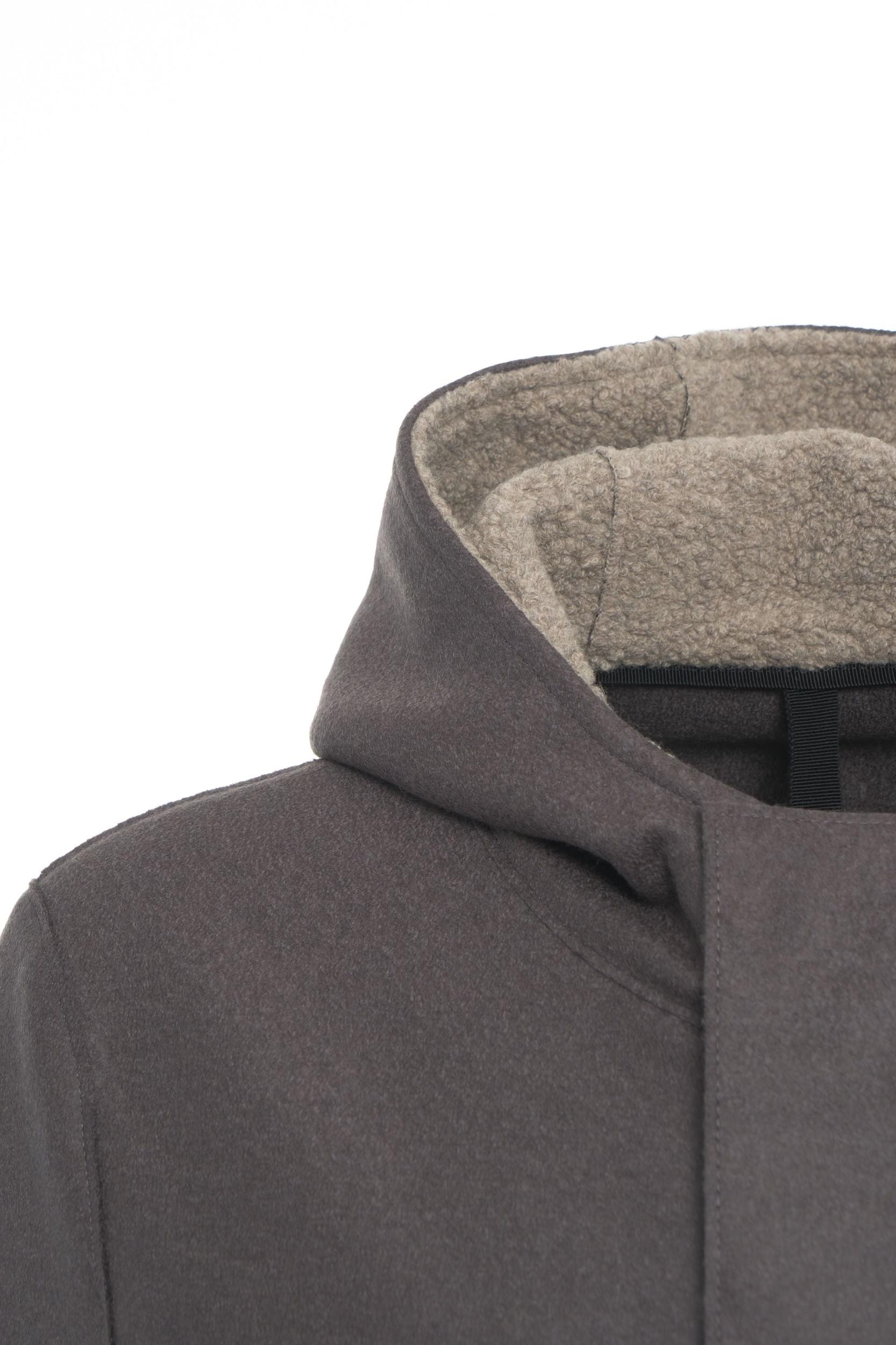 Hooded wool coat Product Image