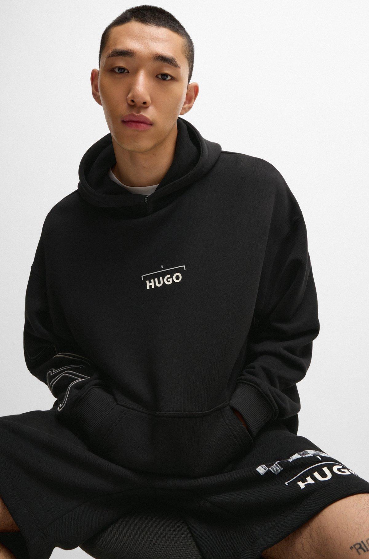 Hoodie with racing print Product Image