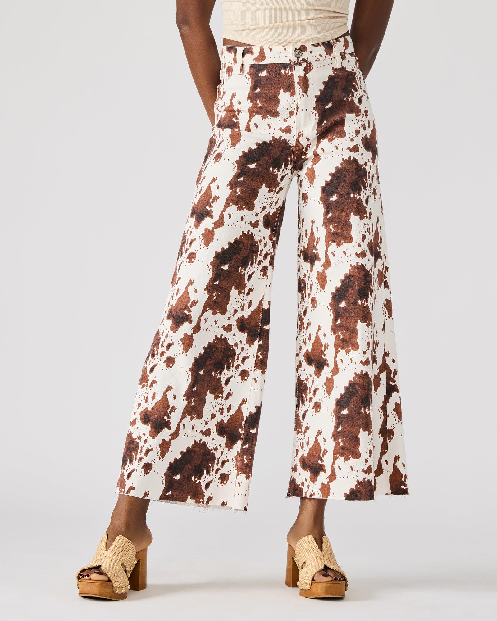 HARLI JEAN BROWN COW PRINT Female Product Image