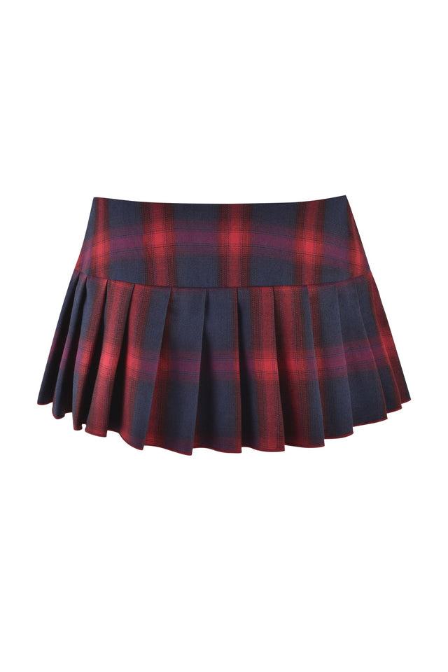 REMINI MINI SKORT 3.0 - RED : CHECK : RED PLAID Product Image