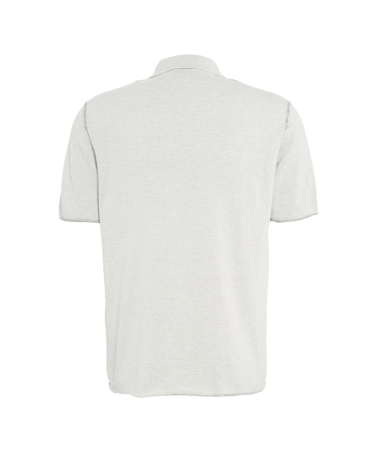 Textured knit polo shirt Product Image