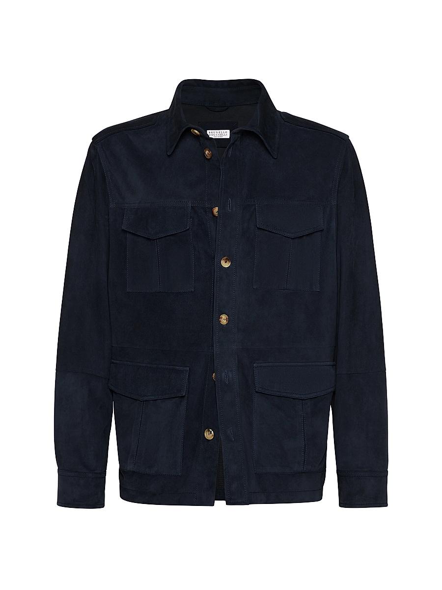 Mens Double Face Suede Unlined Safari Jacket Product Image