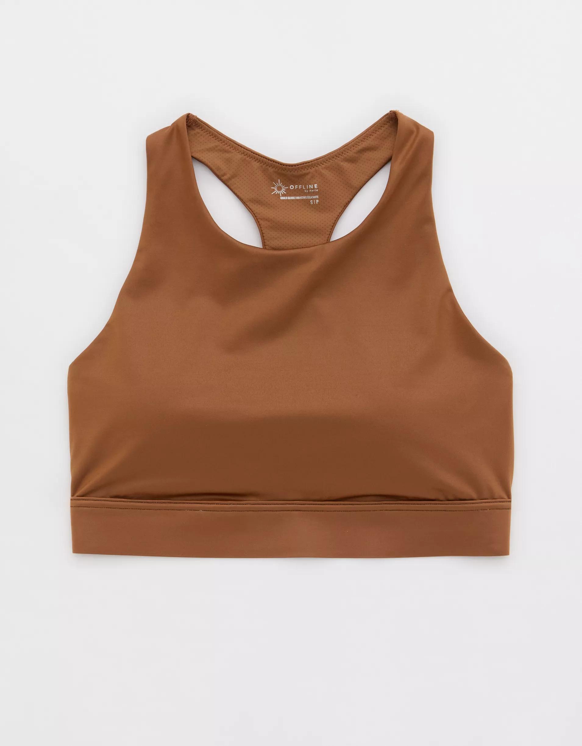 OFFLINE By Aerie Goals Gloss High Neck Sports Bra Product Image
