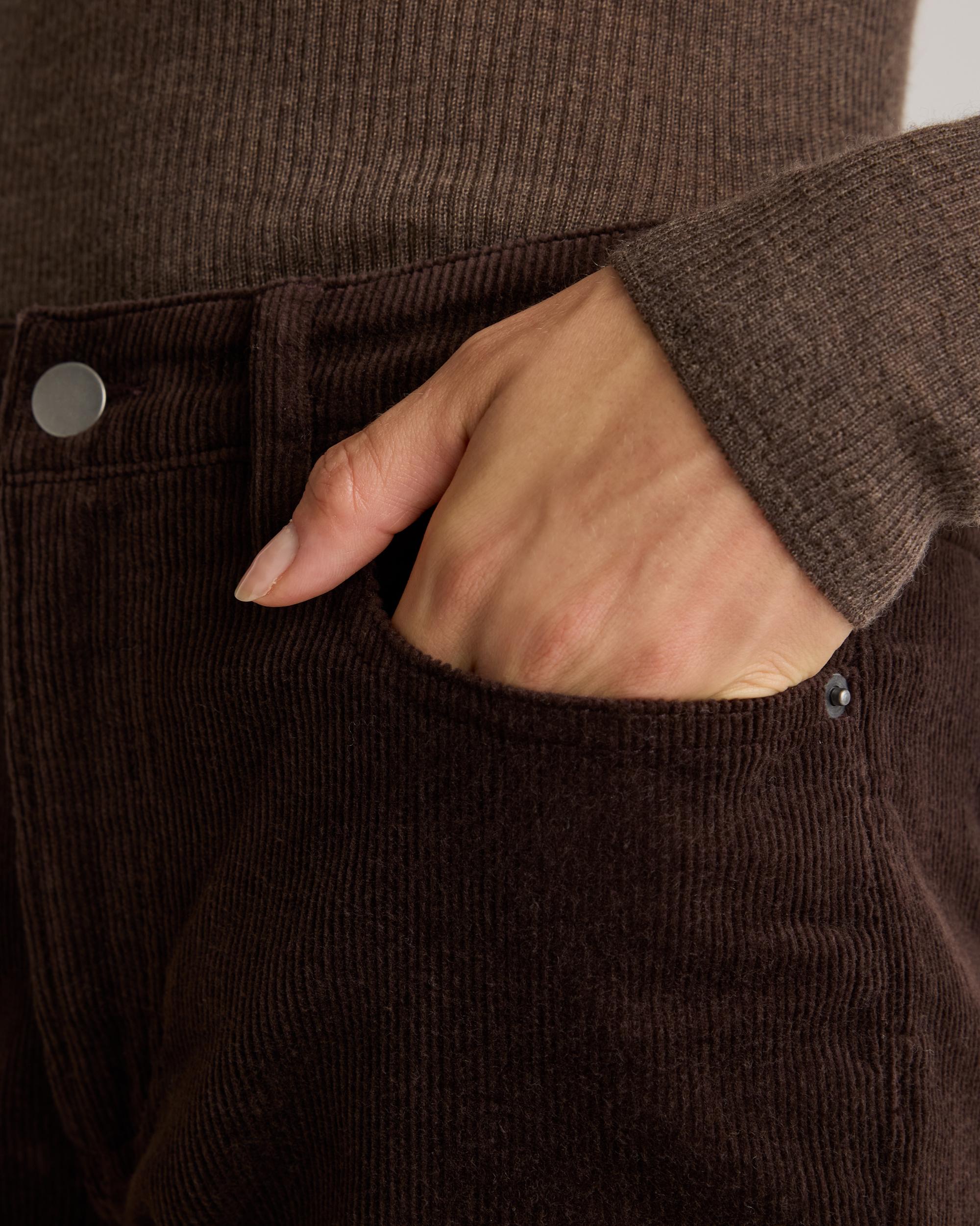 Quince | Women's Organic Stretch Corduroy Straight Leg Pants Organic Cotton Product Image