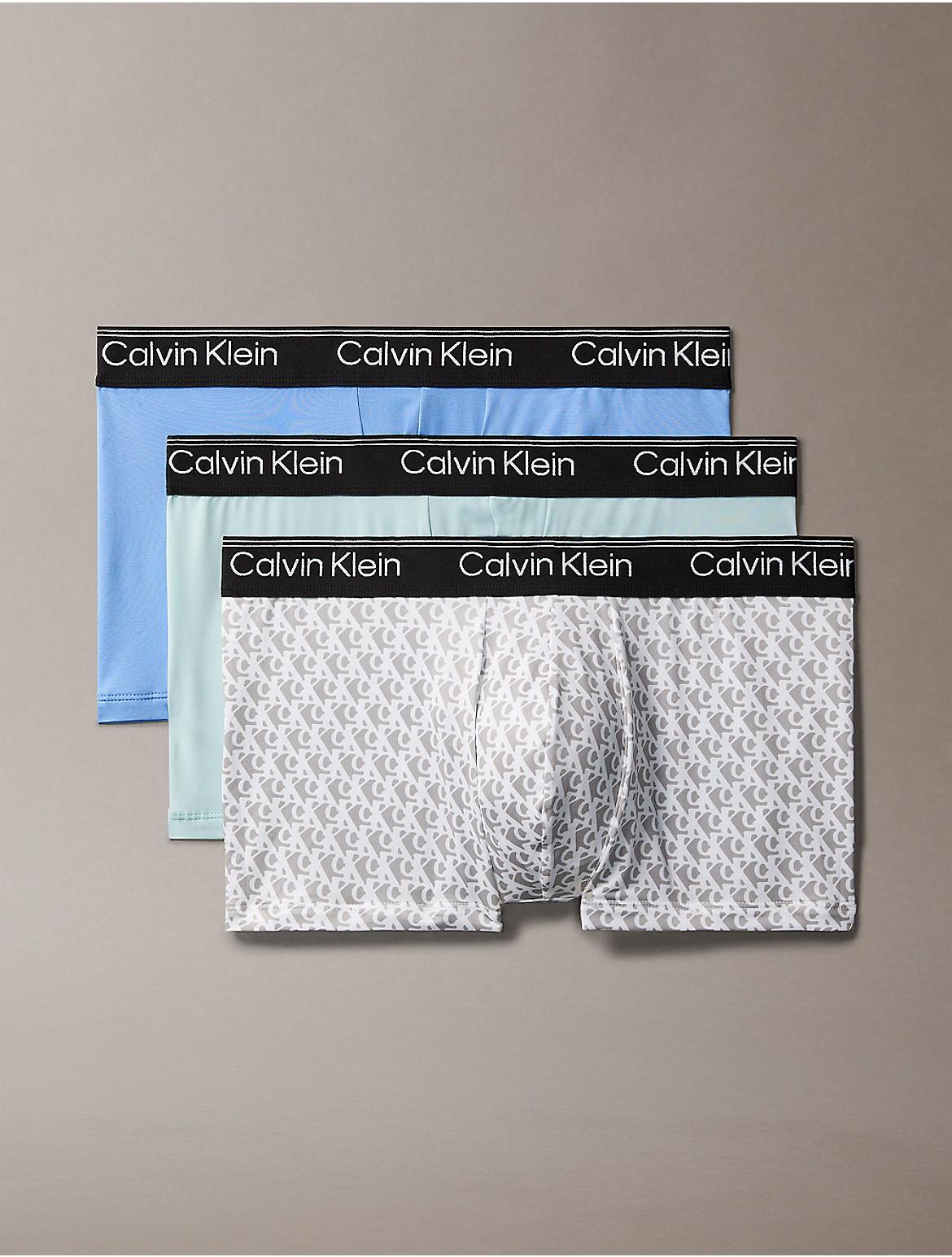 Calvin Klein Mens Micro Stretch 3-Pack Low Rise Trunk - Multi Product Image