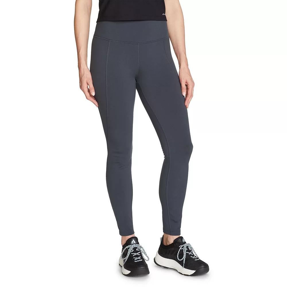 Women's Eddie Bauer Glacier Peak Fleece Lined Leggings, Size: Large, Blue Product Image