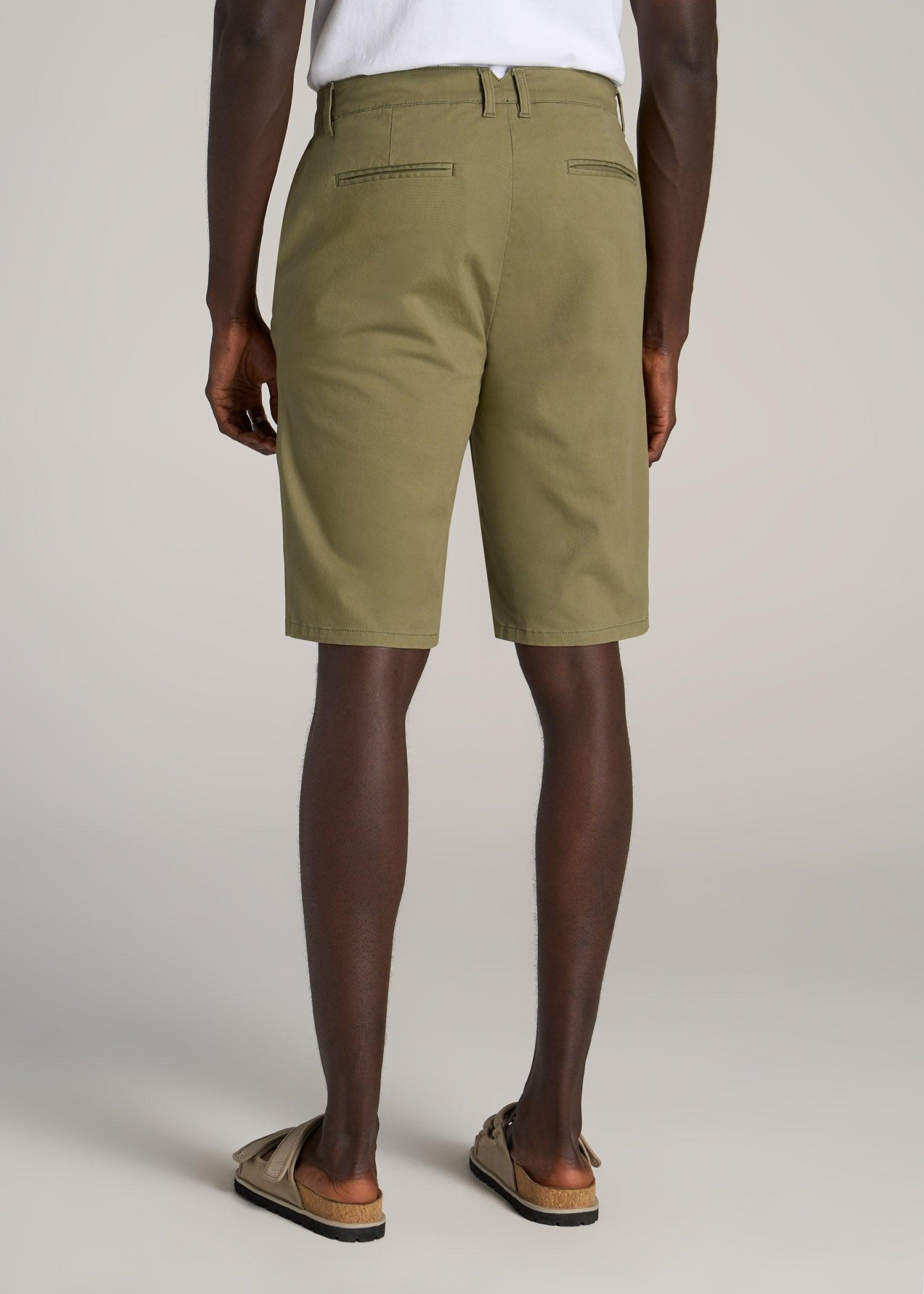 Chino Shorts for Tall Men in Desert Khaki Male Product Image