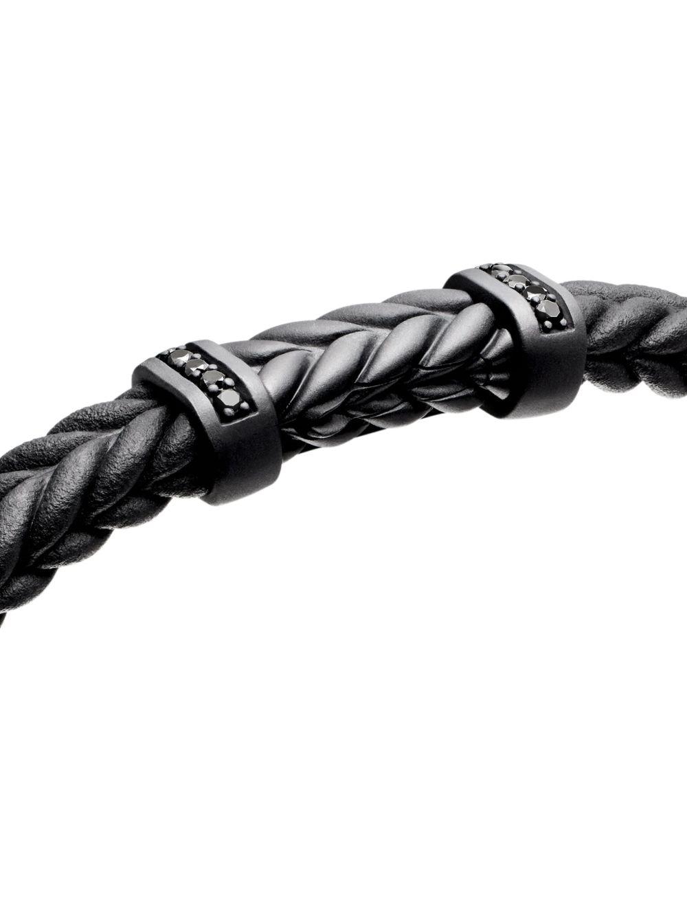 Chevron braided diamond bracelet Product Image