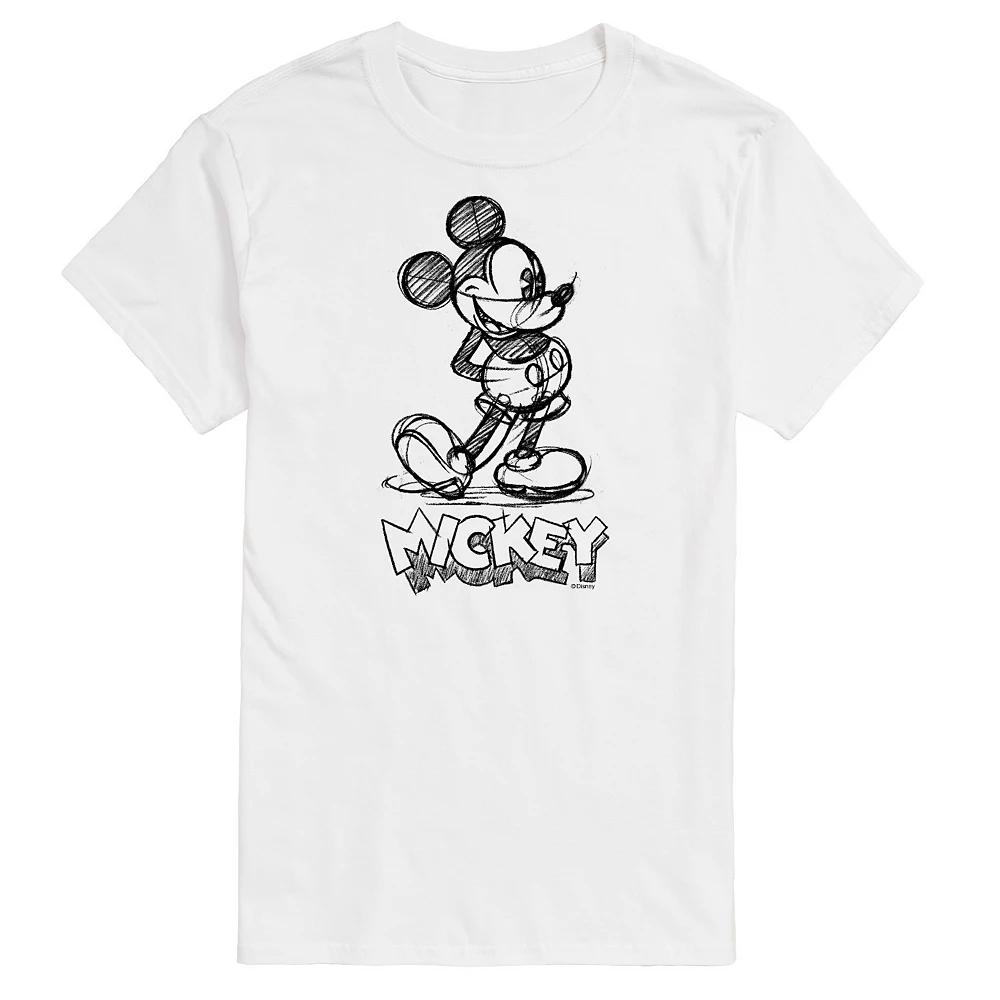 Disney's Mickey Mouse Big & Tall Sketch Graphic Tee, Men's,  Product Image