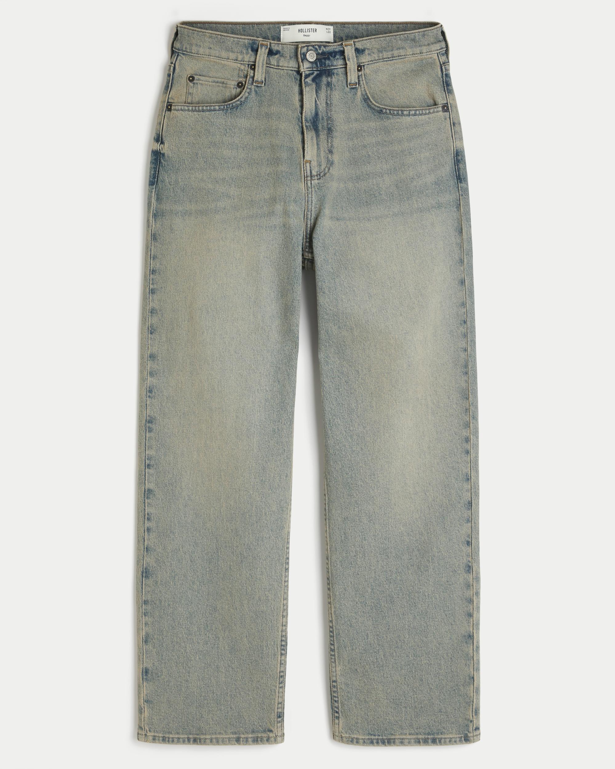 Light Wash Baggy Jeans Product Image