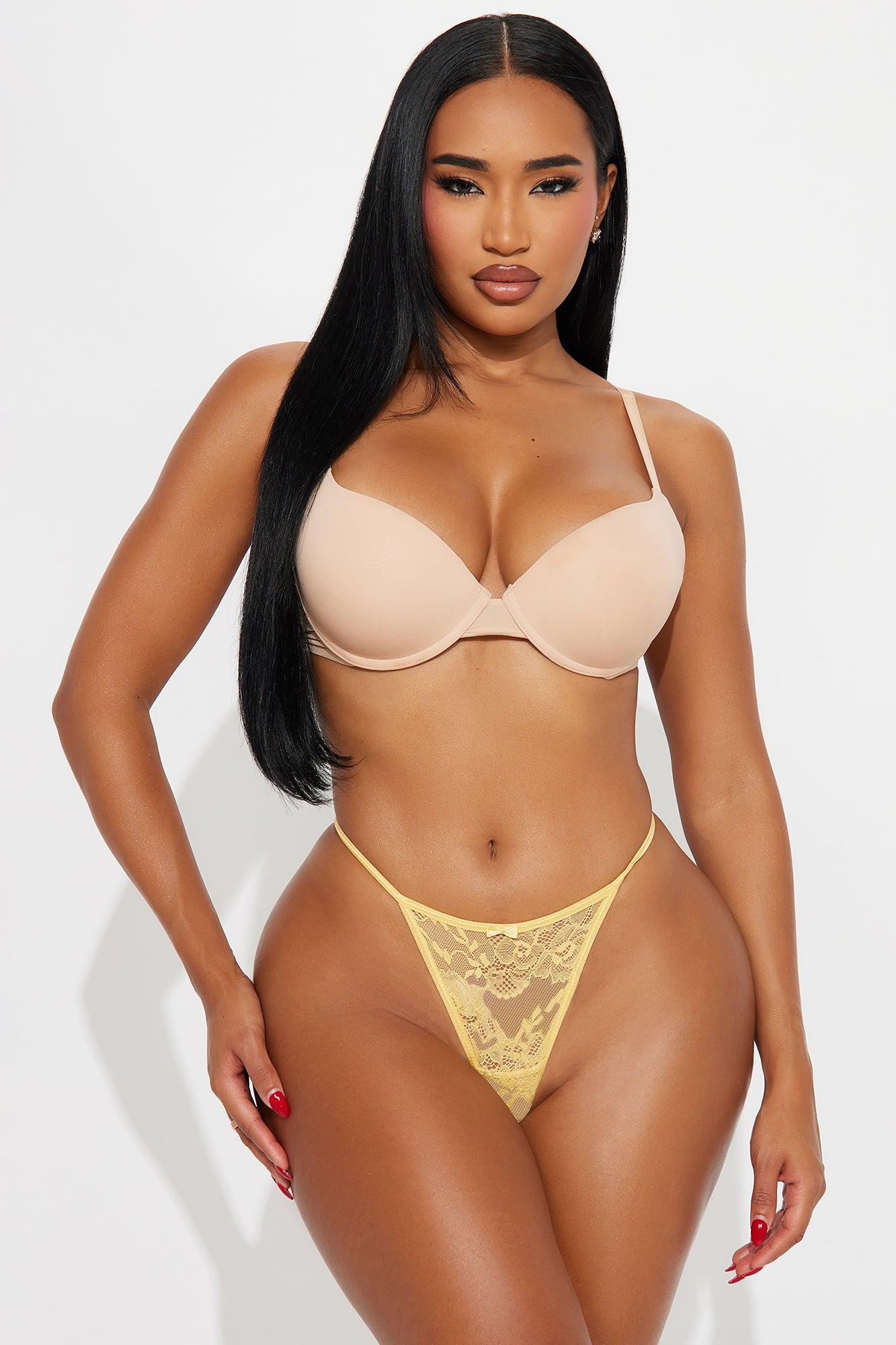 Pretty Sweet 3 Pack Lace G String Panties - Yellow/combo Female Product Image