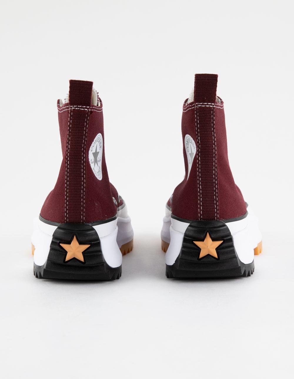 CONVERSE Run Star Hike Platform Womens High Top Shoes - CHERRY Product Image