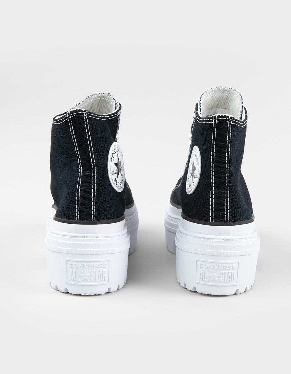 CONVERSE Lugged Chuck Taylor All Star Womens High Top Shoes - BLK/WHT Product Image