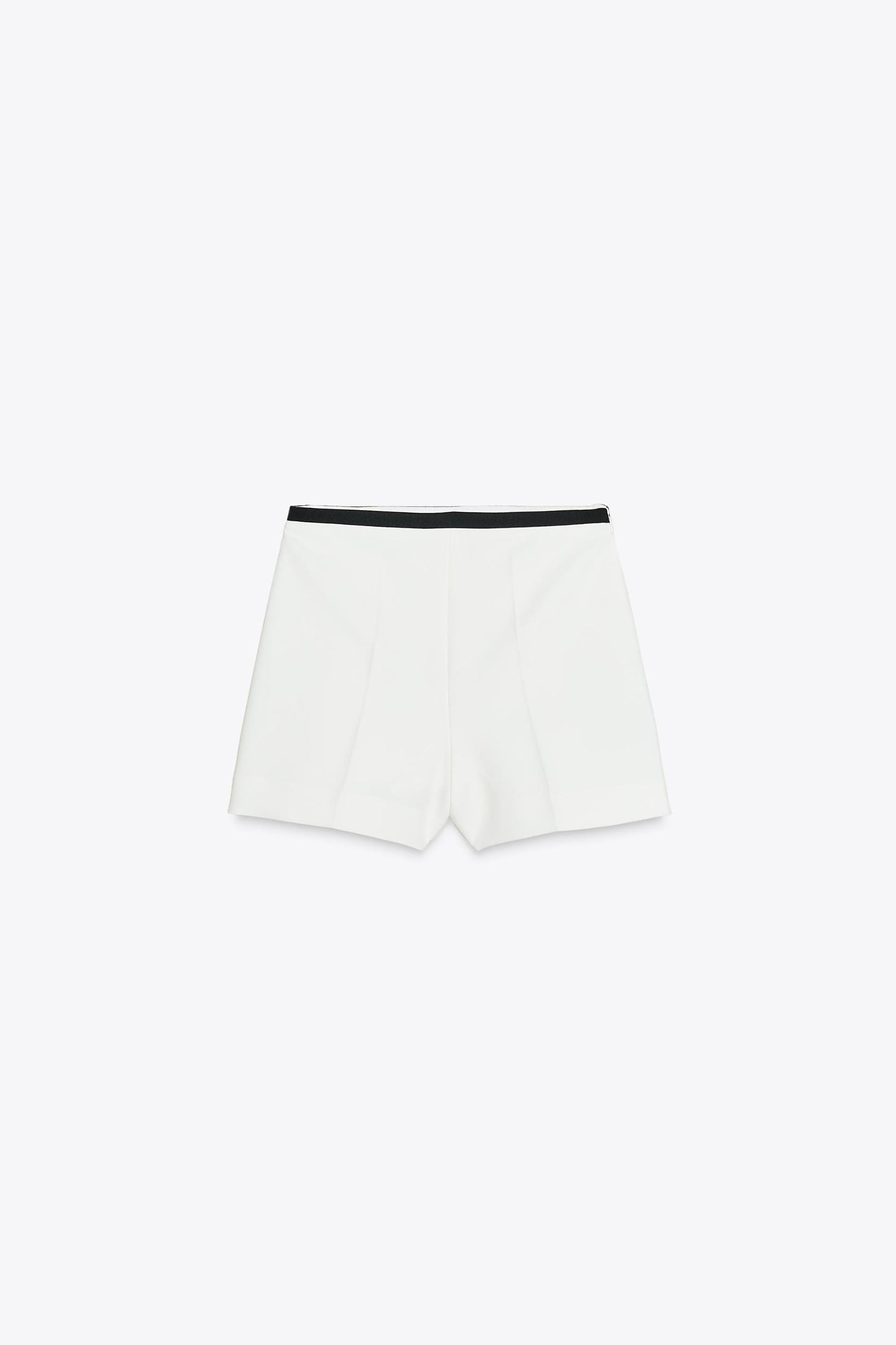 CONTRAST WAISTBAND TRIM SHORTS Product Image