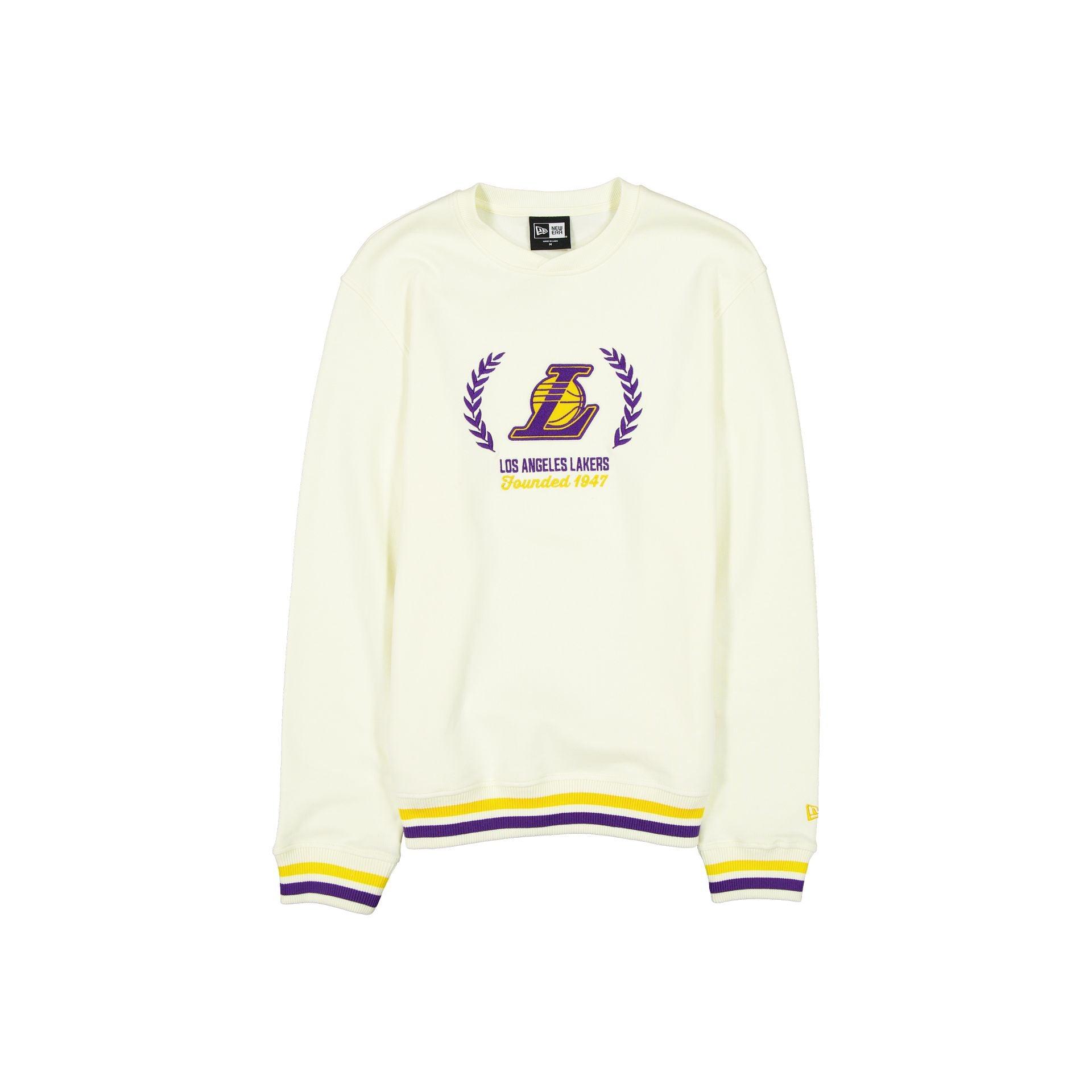Los Angeles Dodgers Throwback Chrome White Crewneck Male Product Image