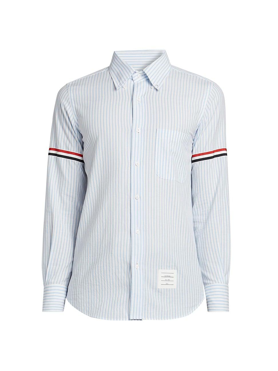 Mens Striped Cotton Shirt Product Image