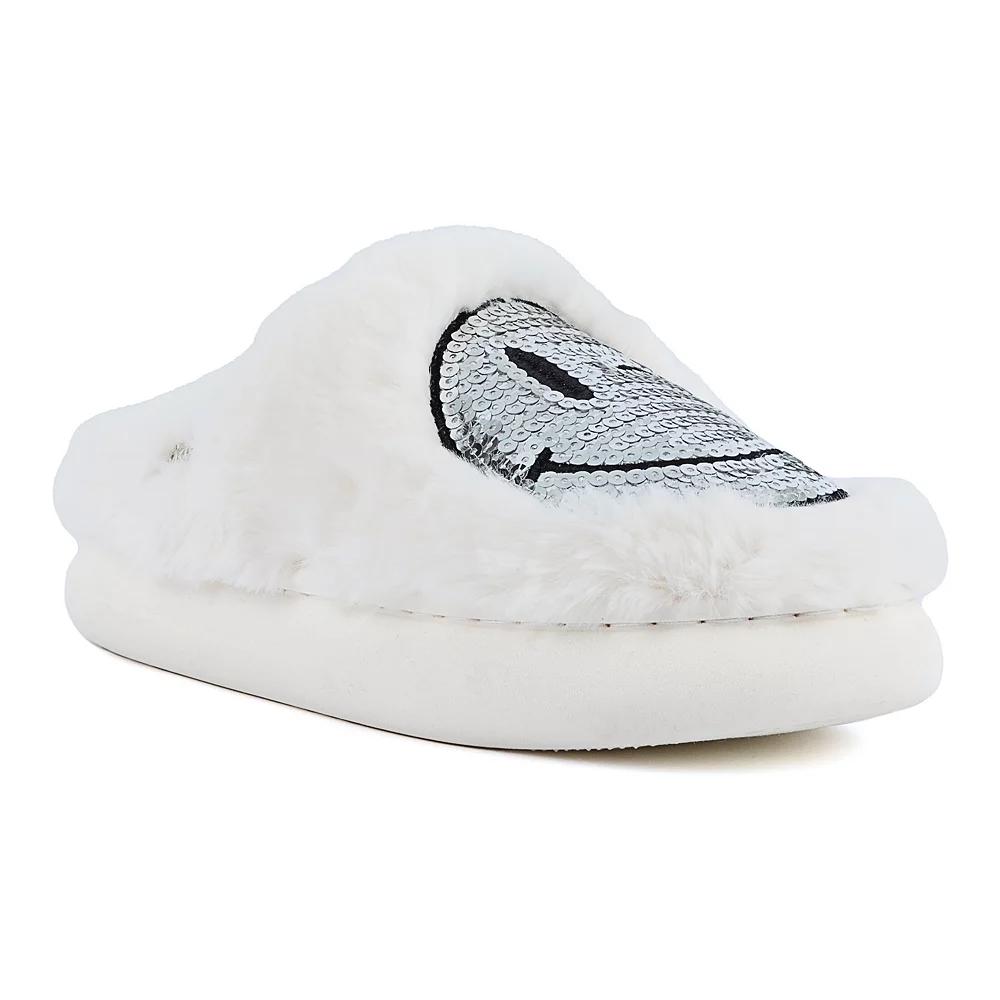 sugar Chills Women's Casual Slippers, Size: 10, White Silver Product Image