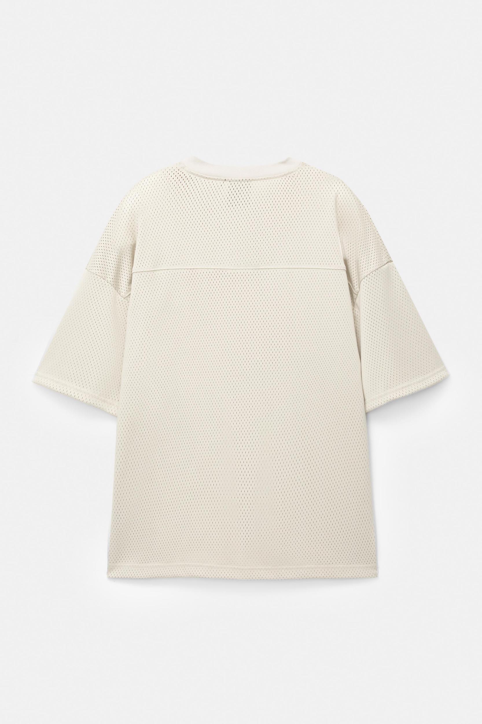 STWD mesh fabric T-shirt Product Image