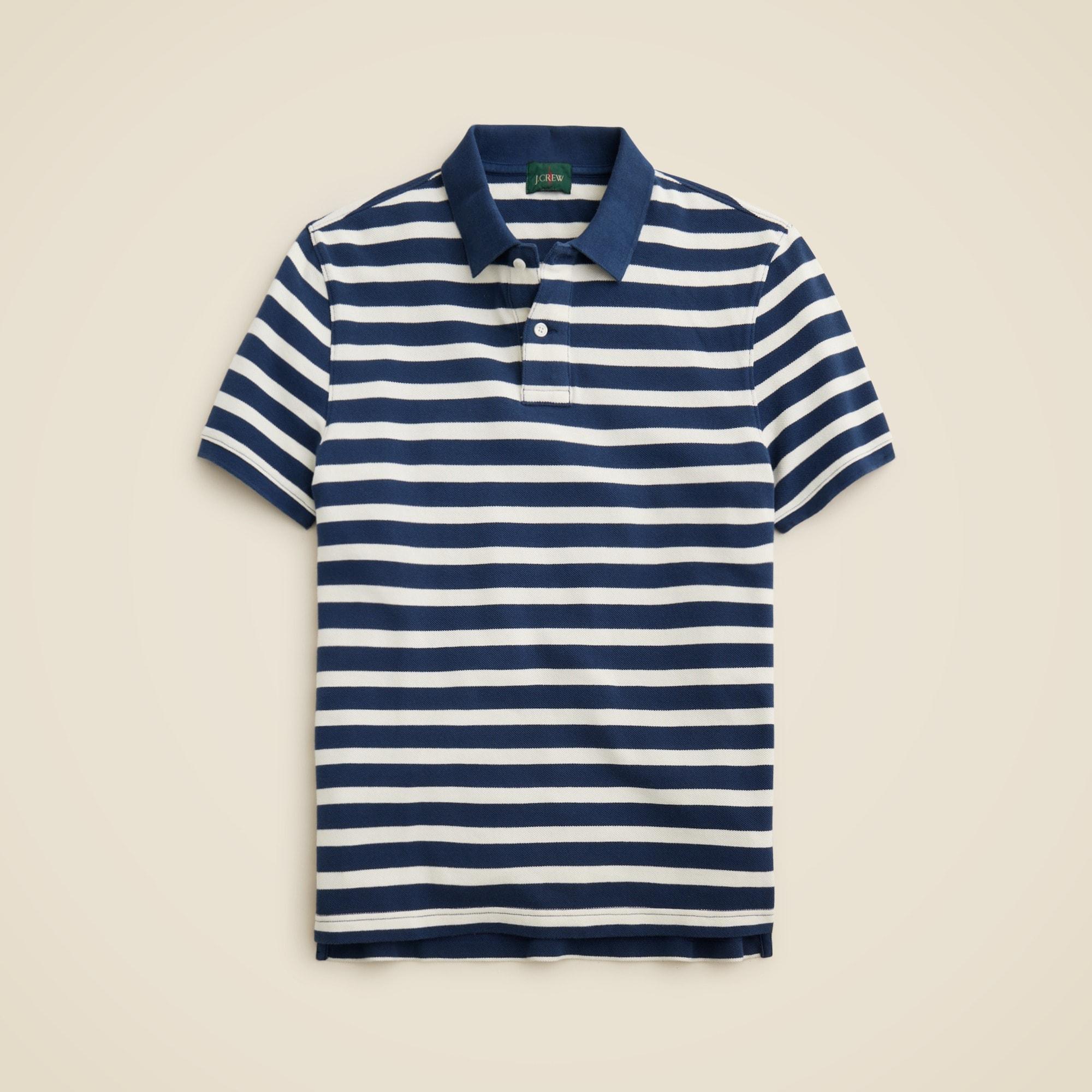 Tall washed piqué polo shirt Product Image