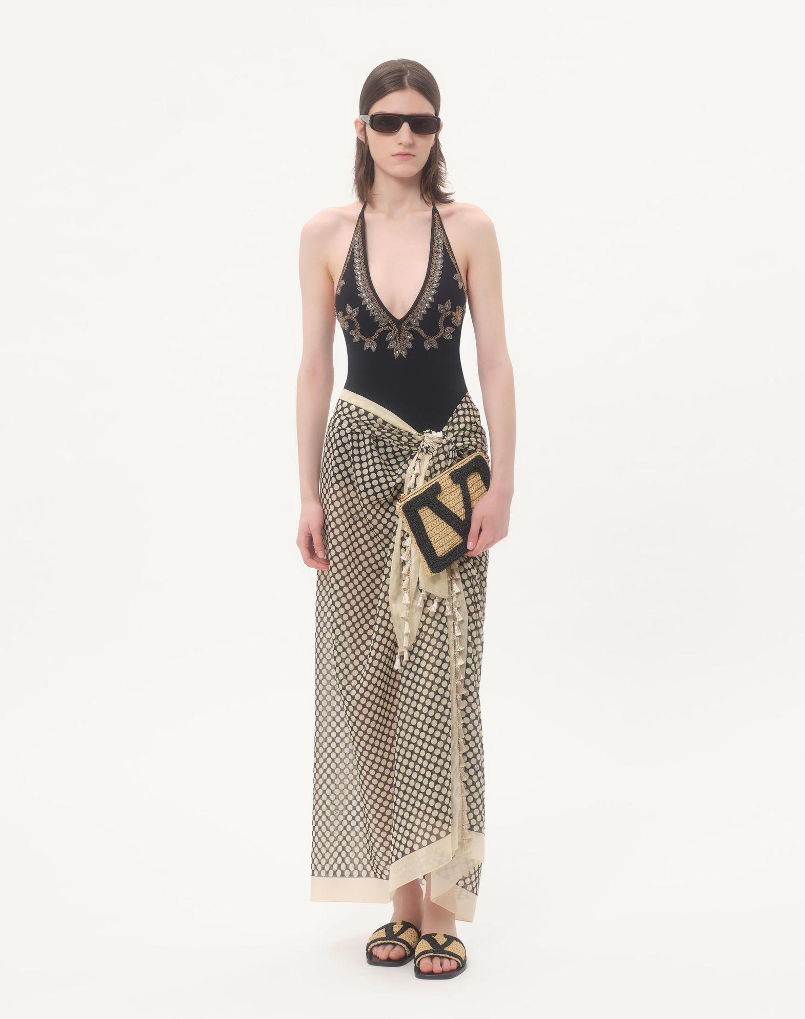 Valentino Garavani Viva Superstar Synthetic Raffia Pouch Product Image