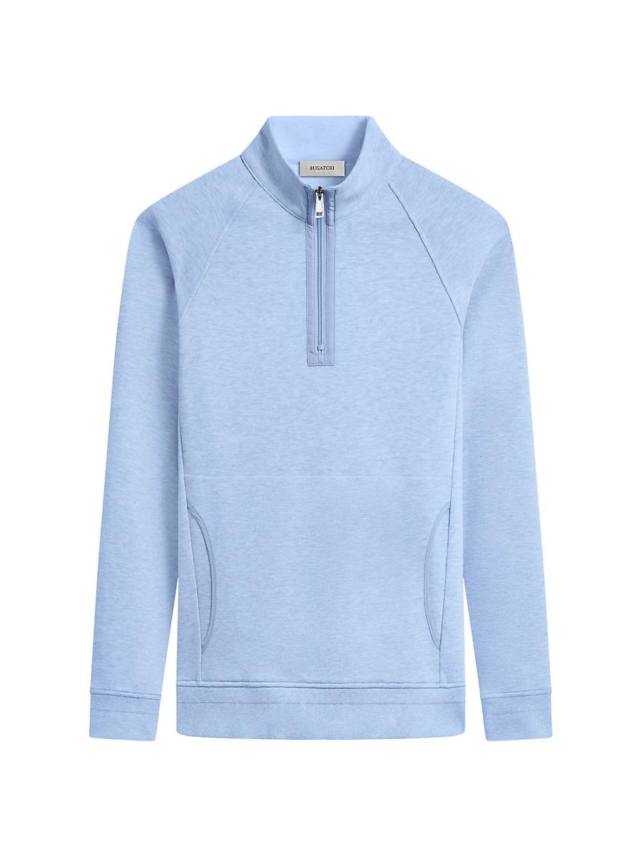 Mens Knit Quarter-Zip Cotton-Blend Sweater Product Image